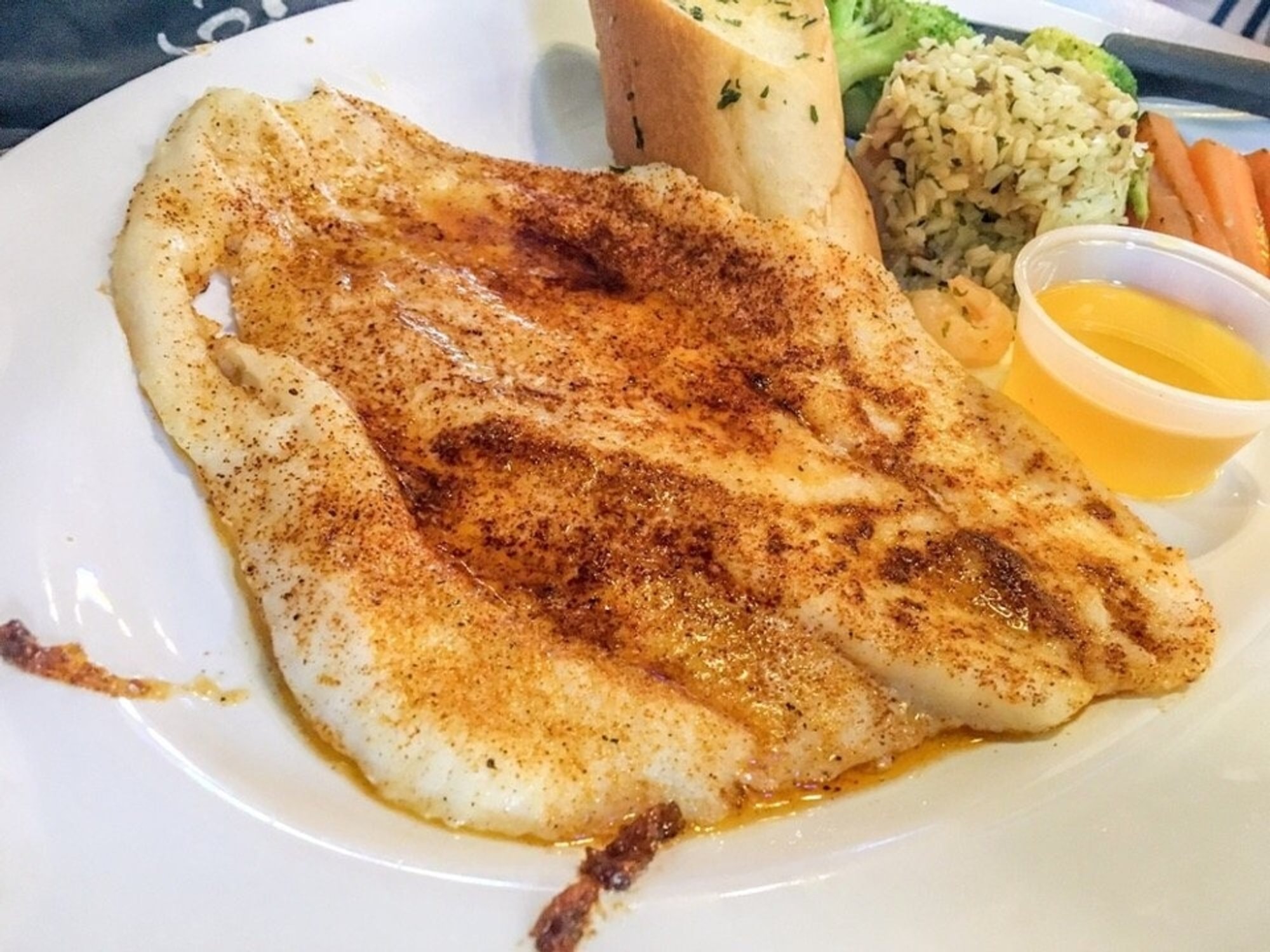 Broiled Filet Flounder