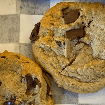 2 Fresh Baked Chocolate Chunk Cookies
