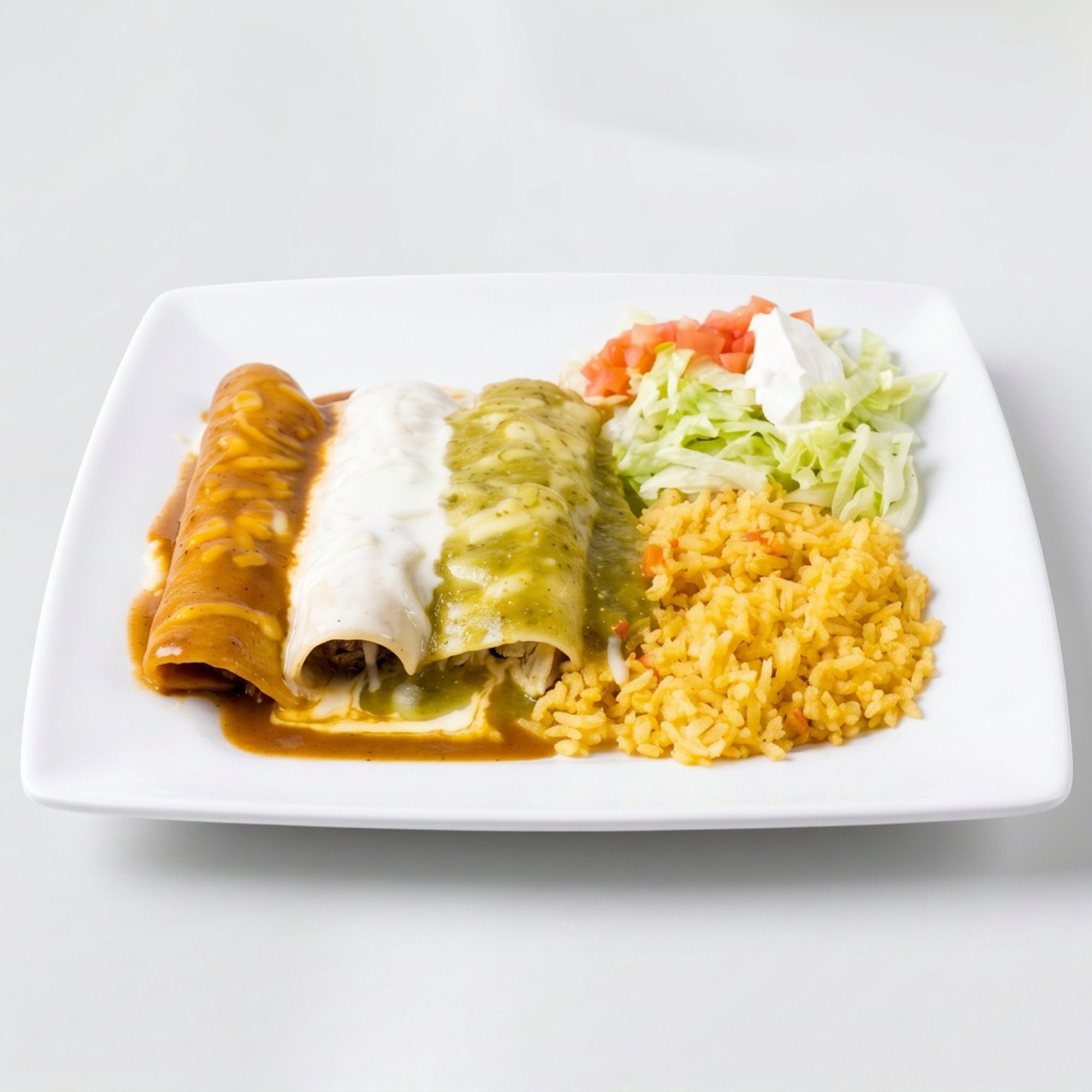 40. Enchiladas Tricolor