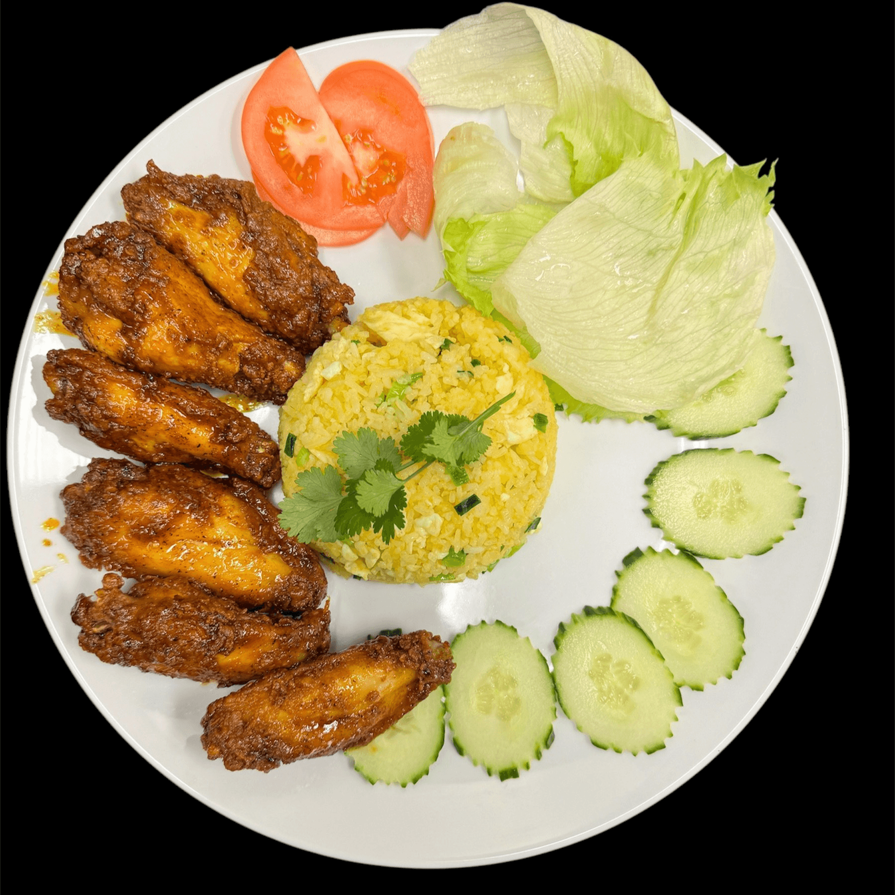 C4. Signature Jumbo Wings Plate (6pcs) -Com Ga Nuoc Mam