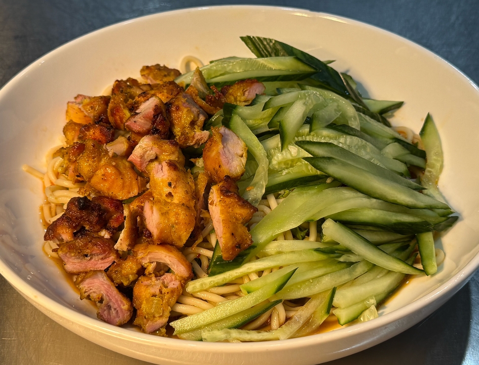 Grilled Chicken Cold Noodles 丝路烤鸡肉酸辣凉面