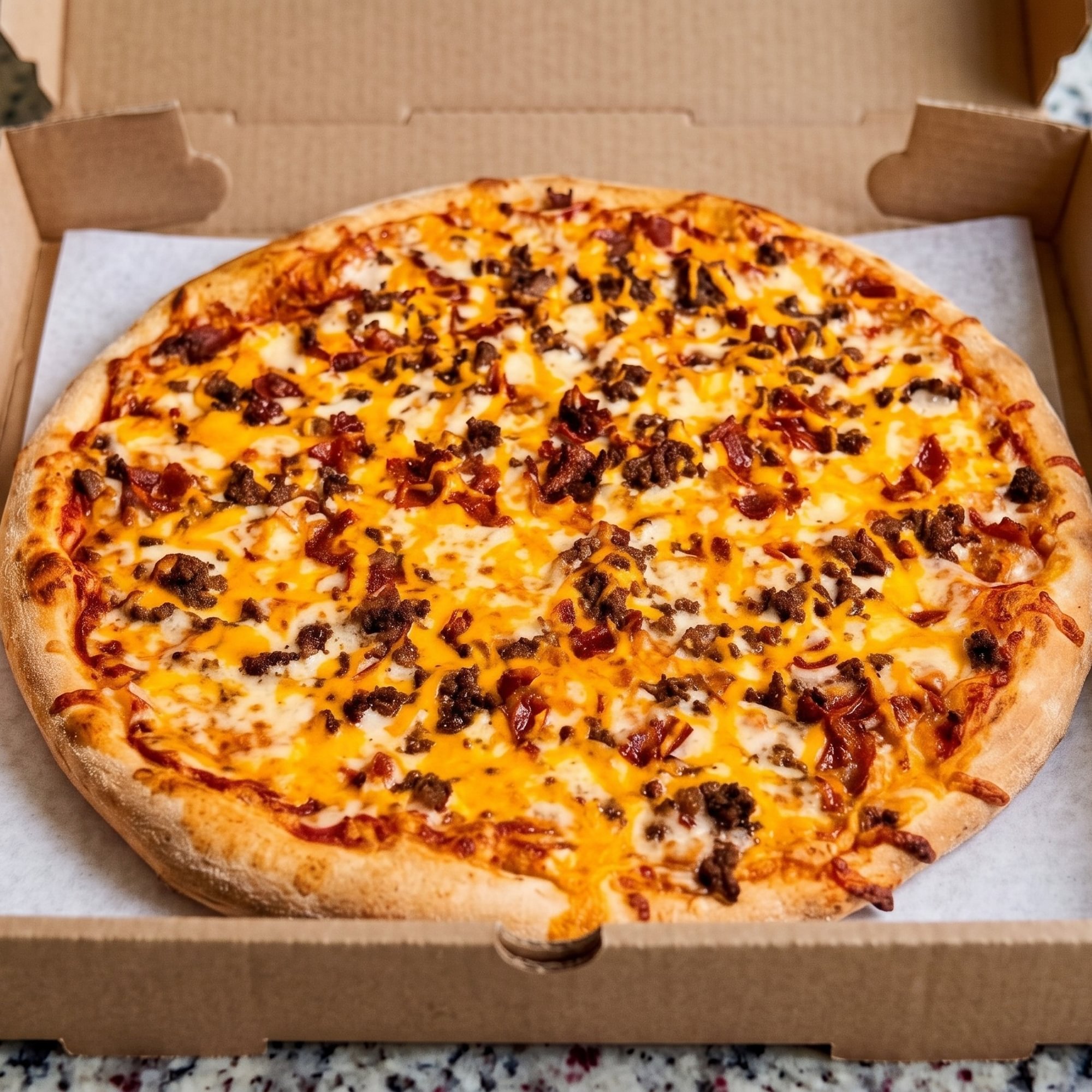 Bacon Cheeseburger Pizza