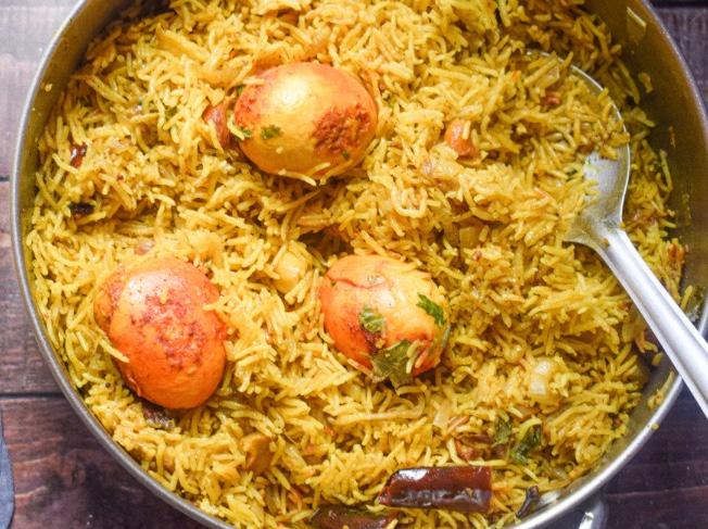 Egg ghee roast pulao