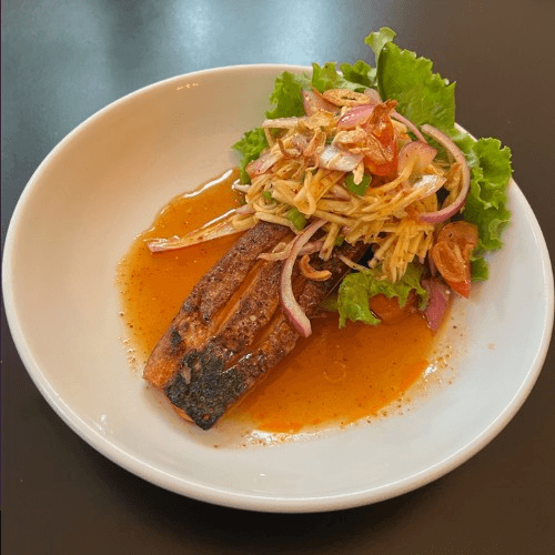 Green Mango Salmon Mango Salad