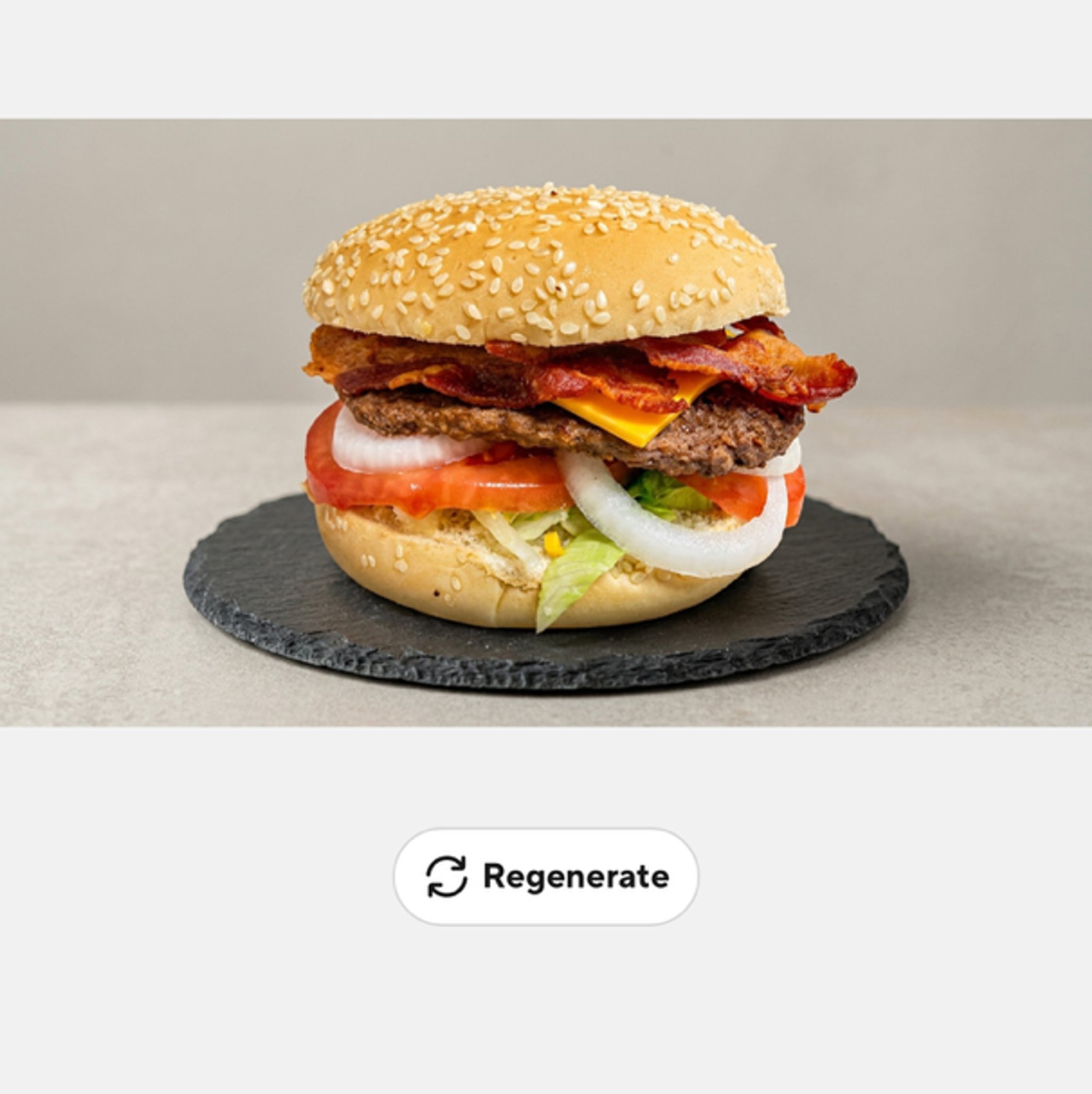 Giant Bacon Cheeseburger