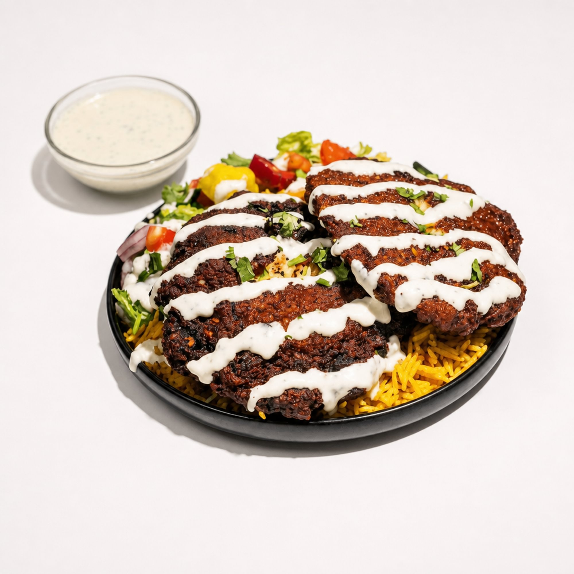 Chapli Kabab with Rice