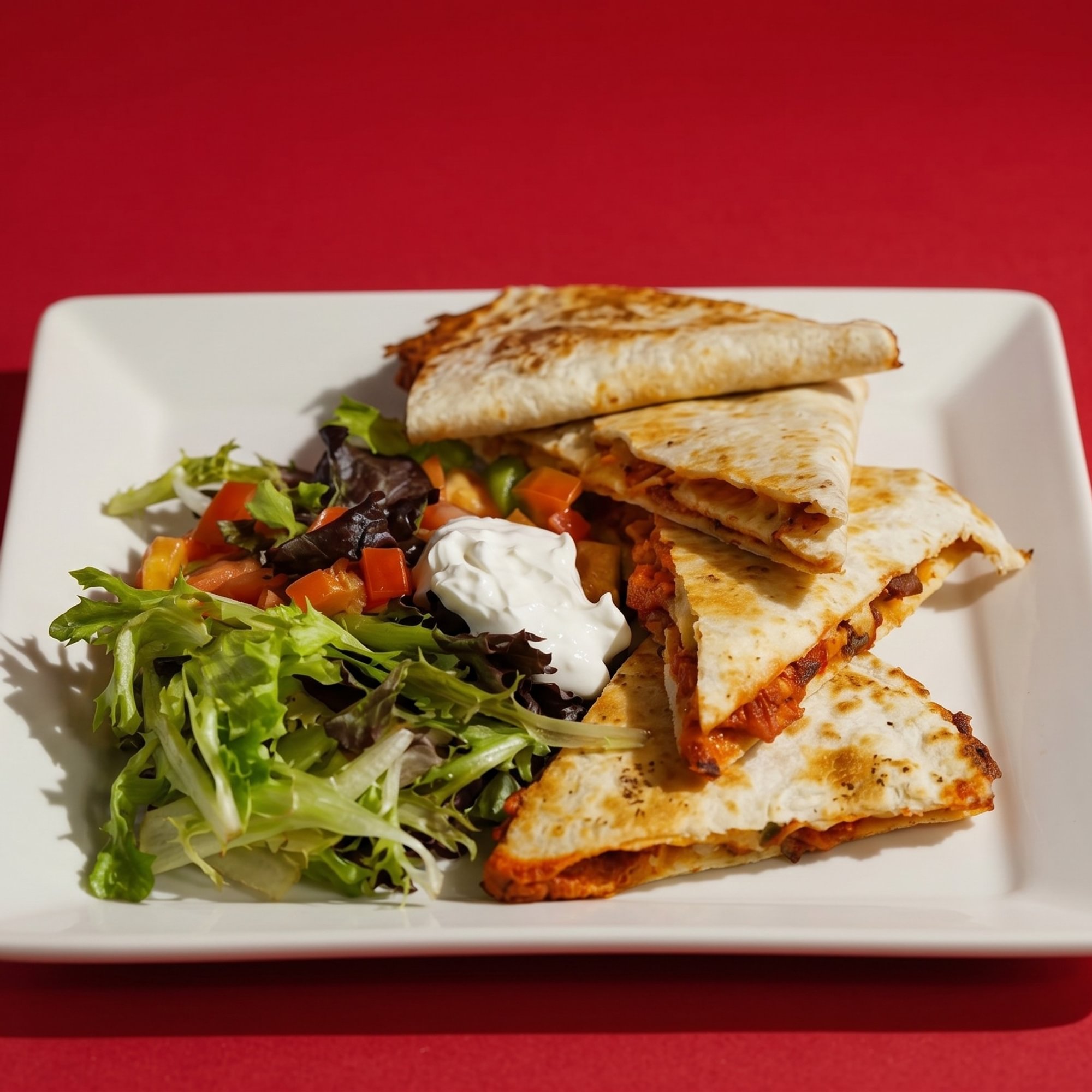 Tandoori Shredded Chicken Quesadilla