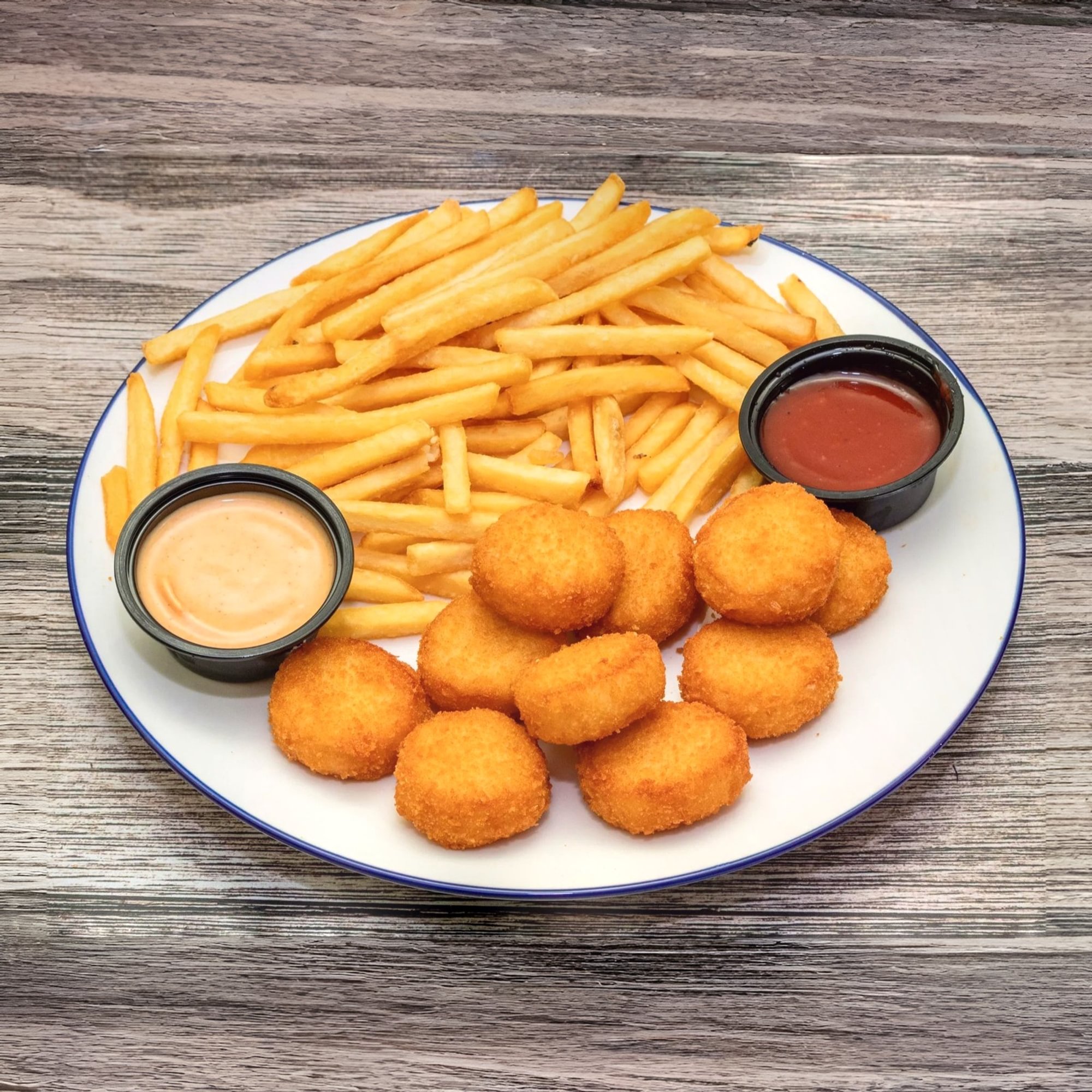 24. Scallops with Fries