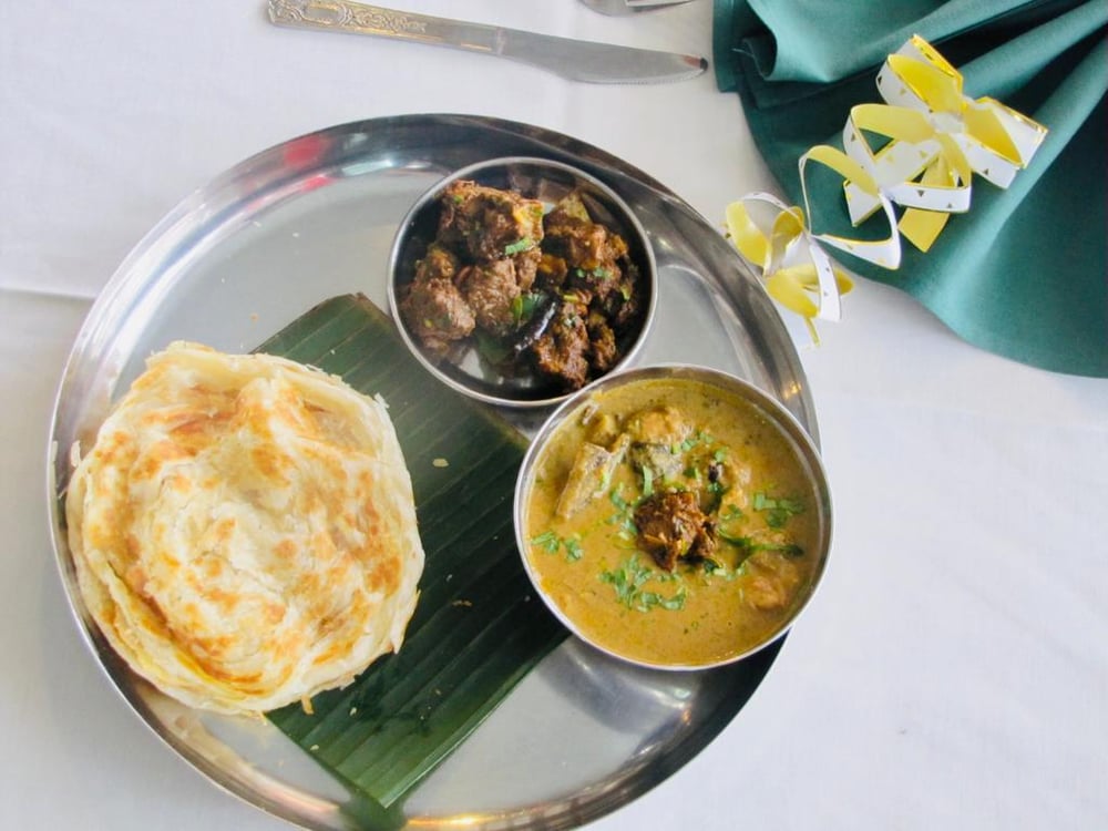 Parotta- Goat Chukka-Goat Salna
