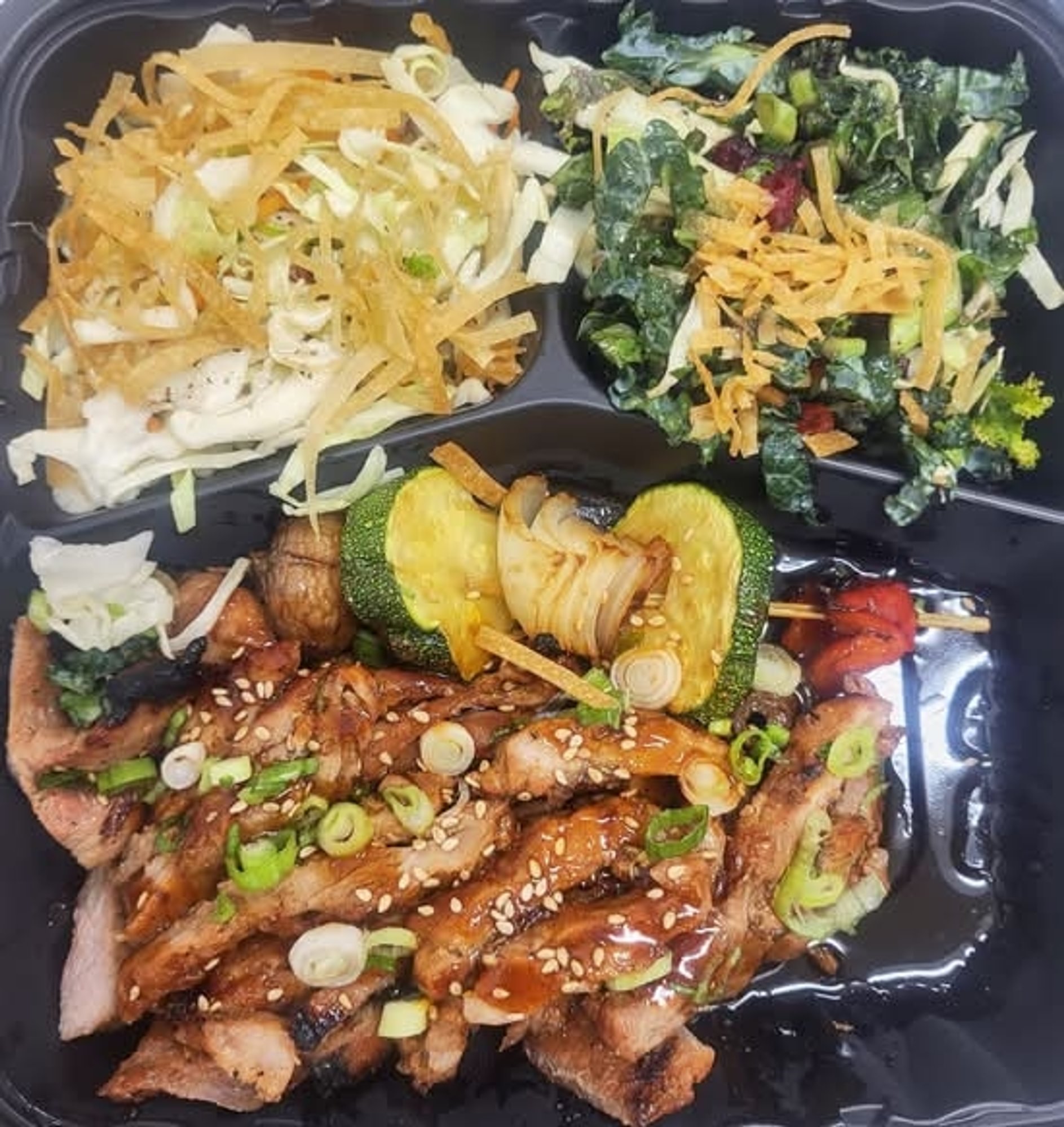 Steak & Spicy Pork Plate