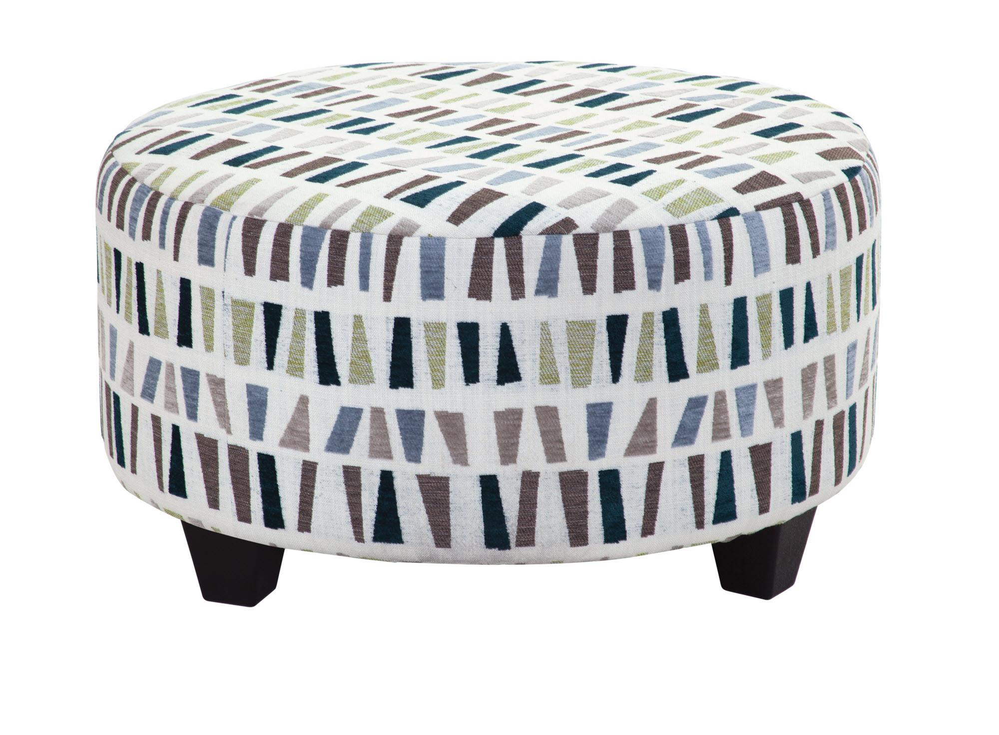 Breeze Round Ottoman, Multi