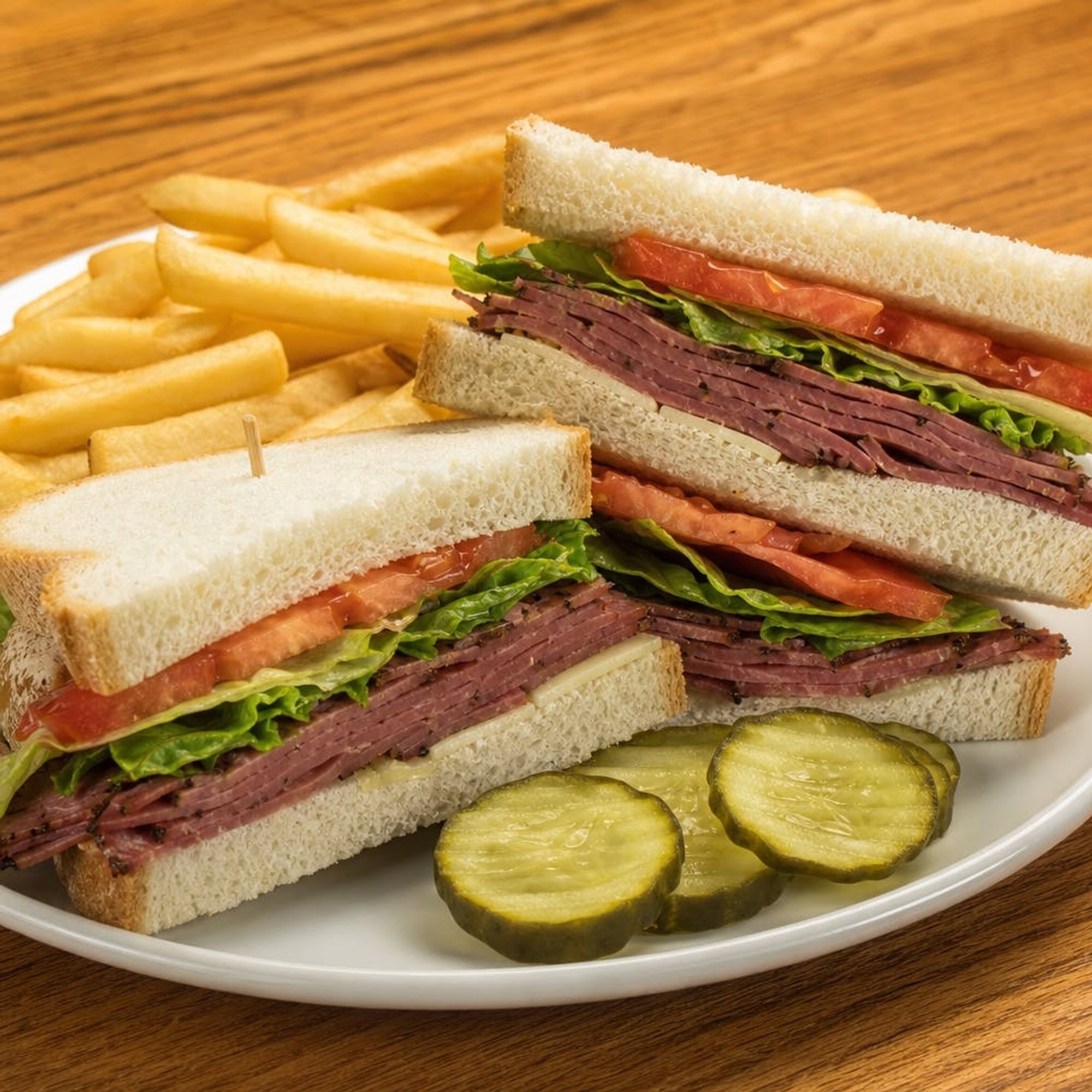 Pastrami Club Sandwich