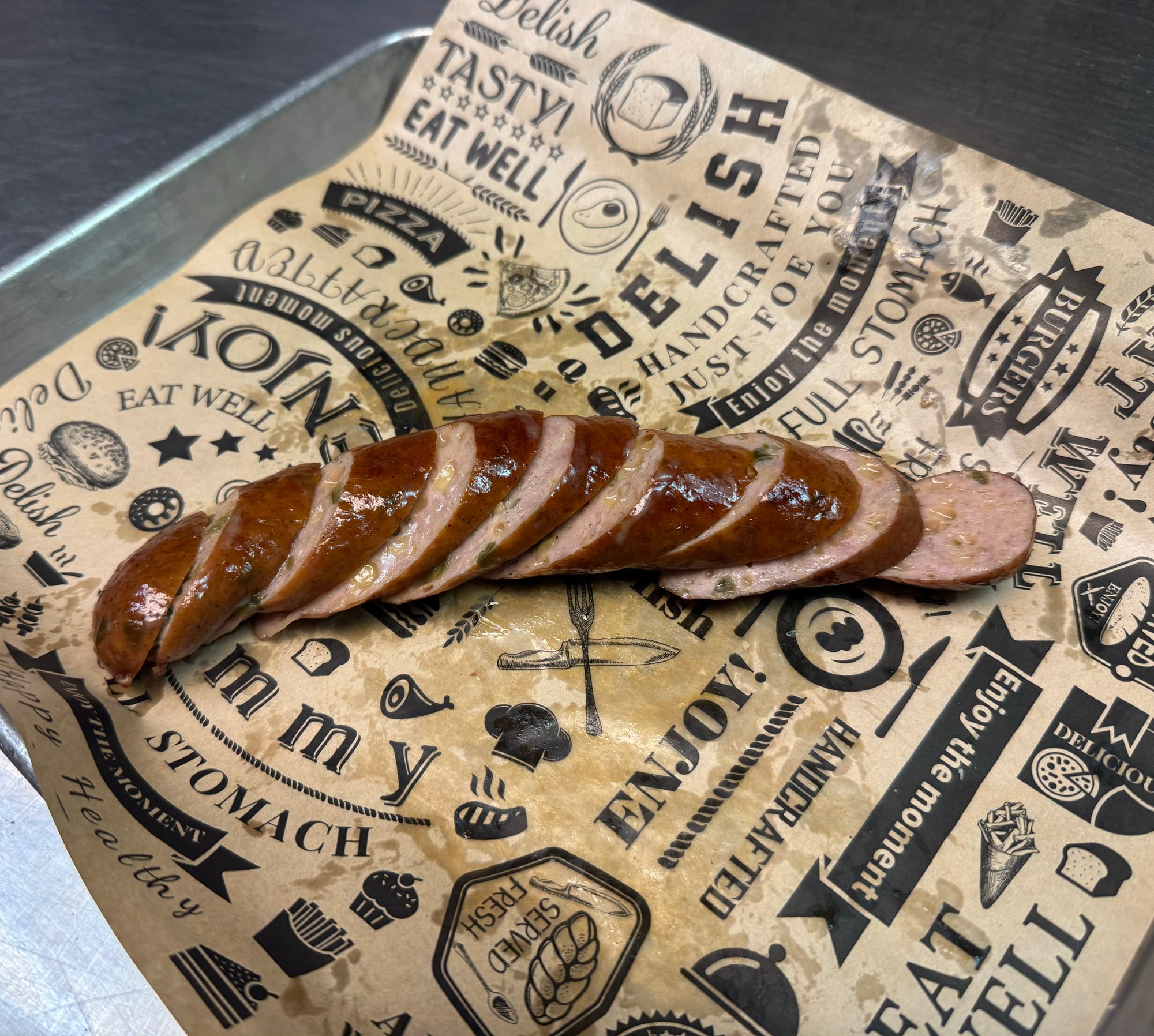 Smoked Jalapeño Cheddar Links Platter