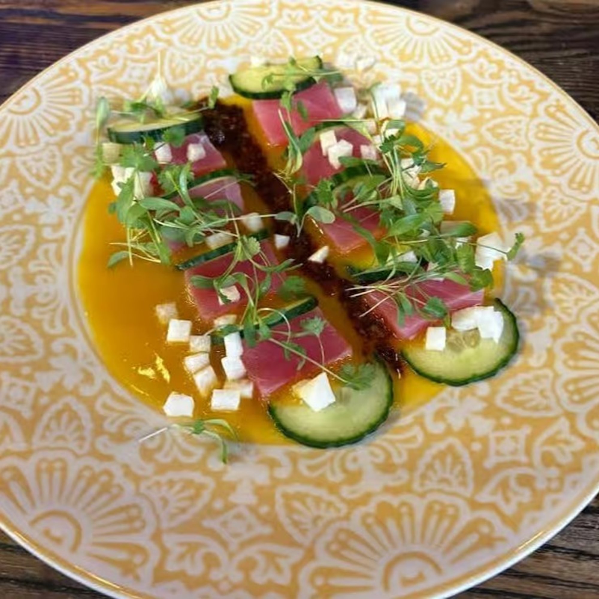 Chili and Lime Tuna Crudo