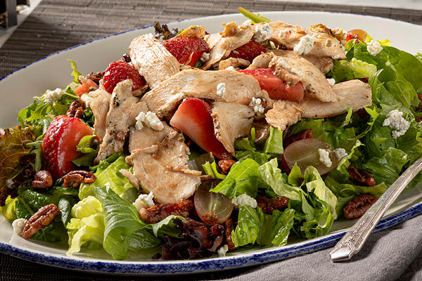 Strawberry Balsamic Chicken Salad