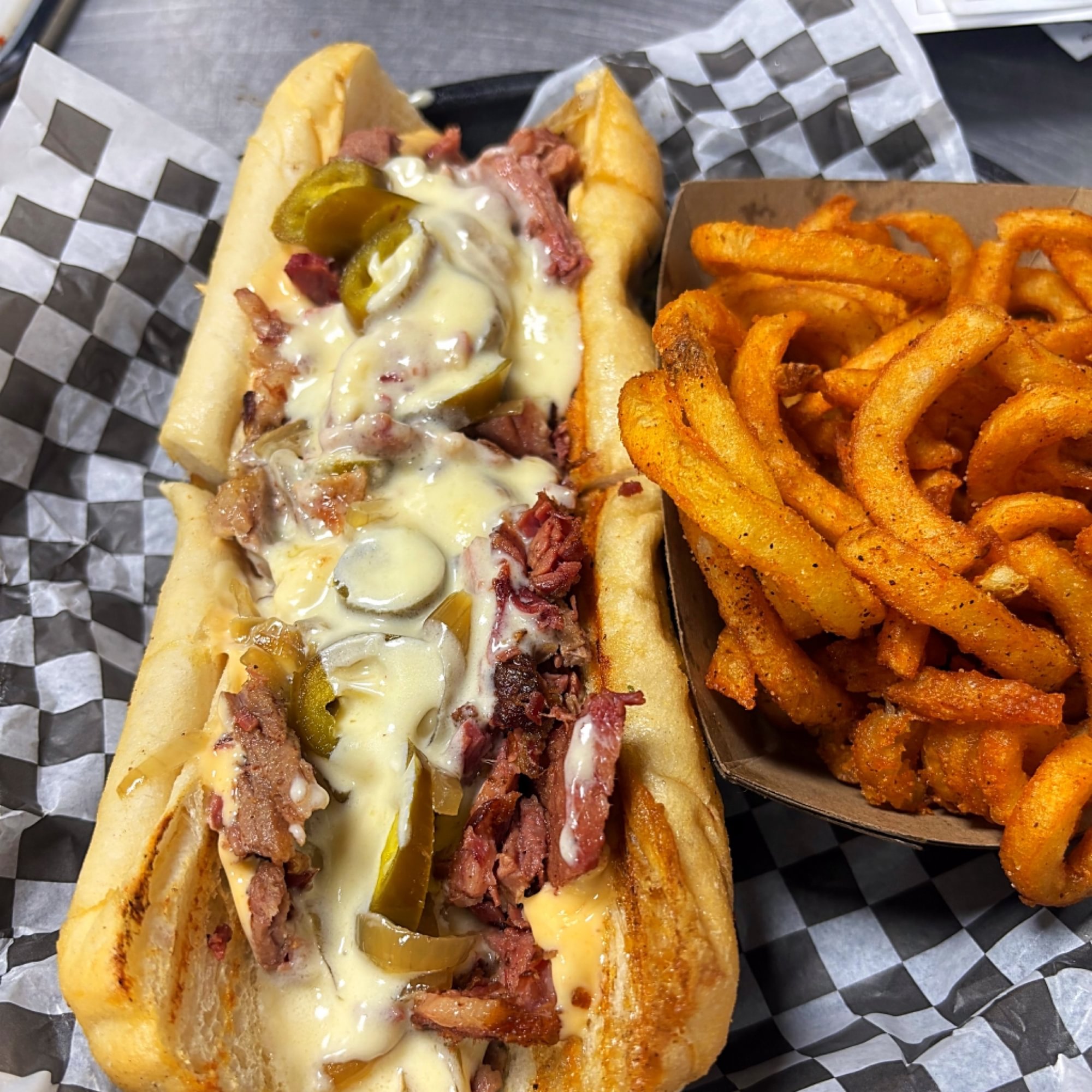 Chopped Brisket Cheesesteak