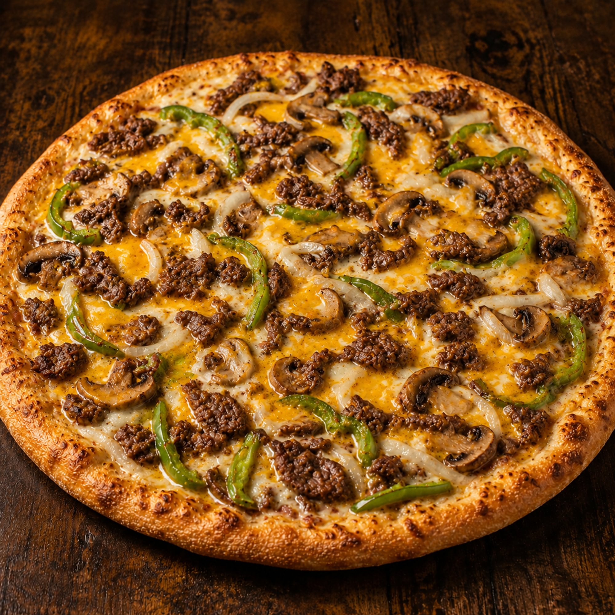 6 -Philly Cheesesteak Pizza