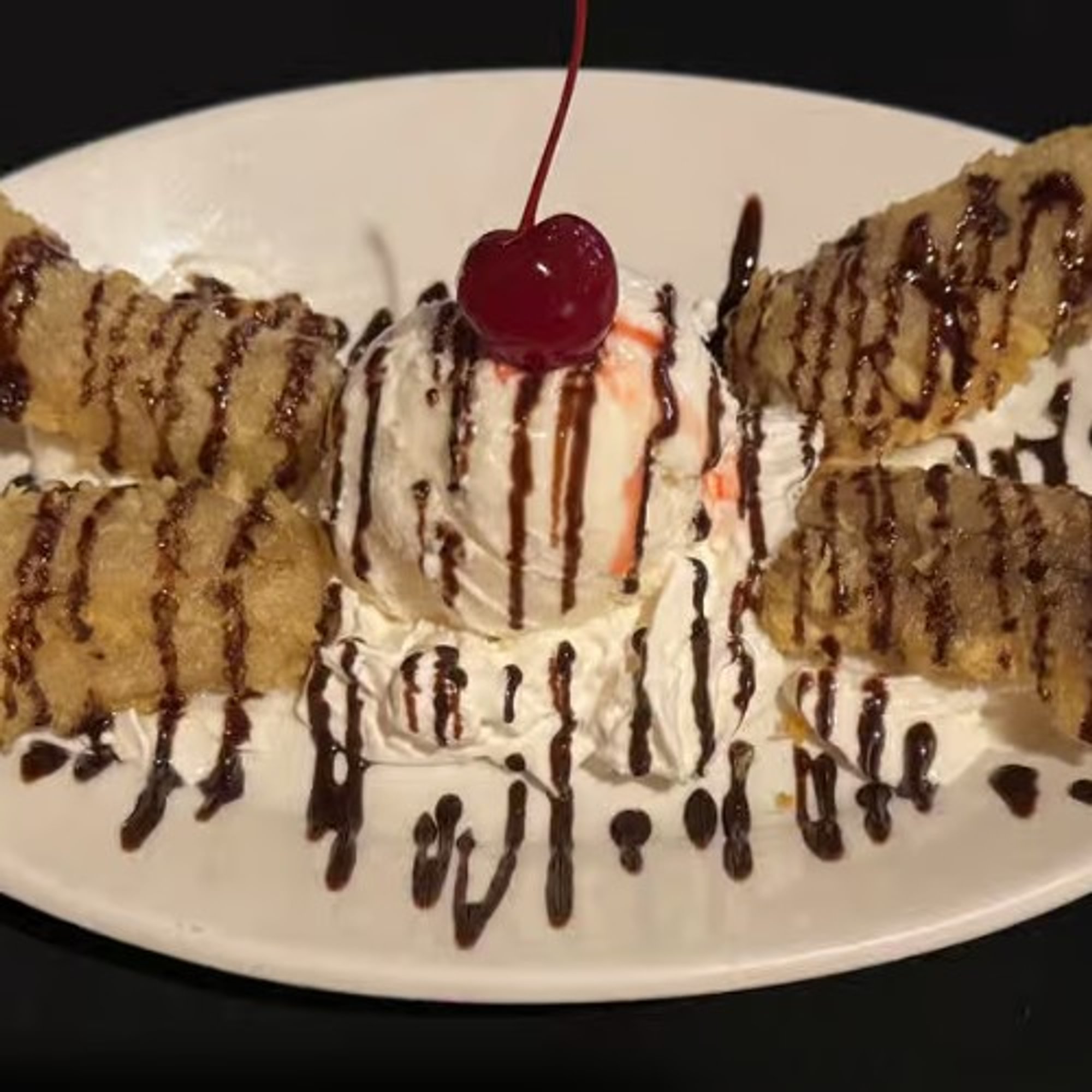 Banana Tempura with Ice Cream