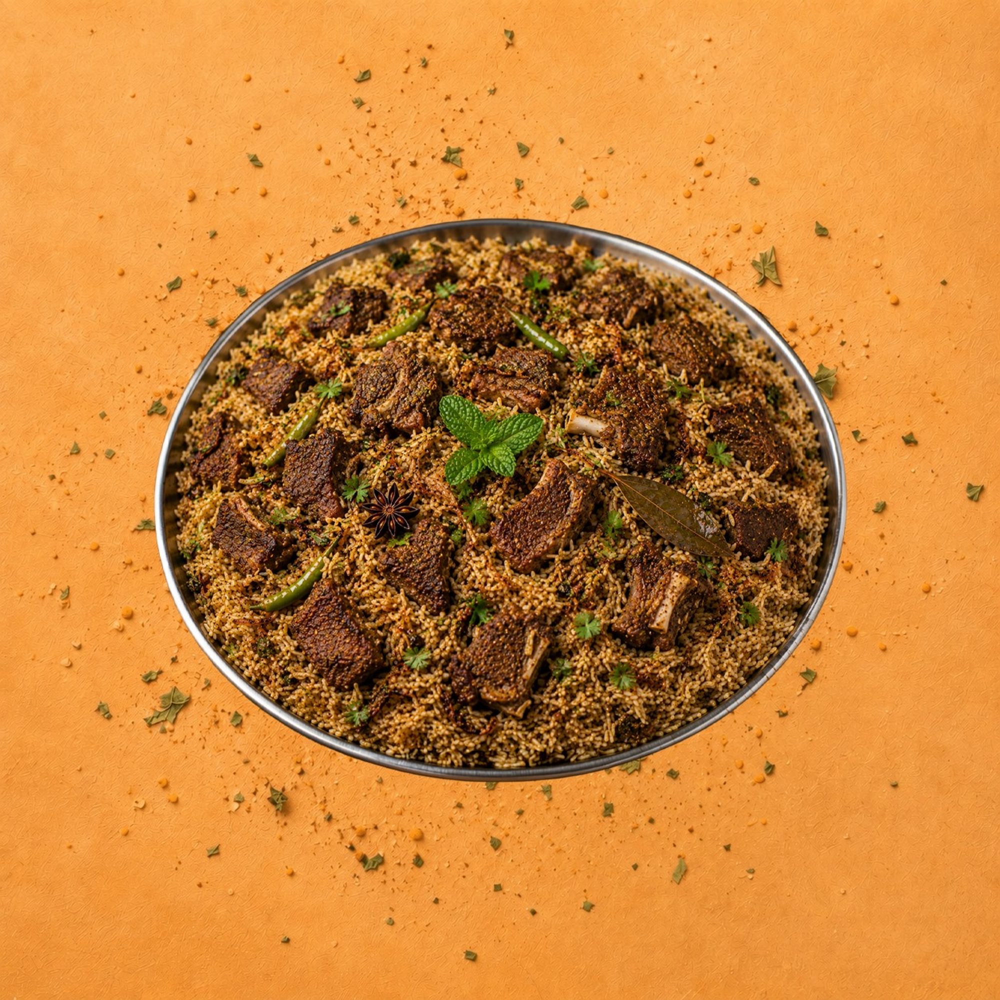 Goat Fry Pulao