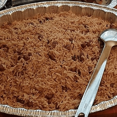 Half Tray: Rice & Beans