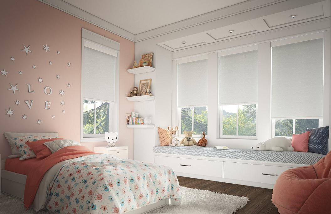 Turn your little lady's bedroom into a sleepy haven with the right window treatments. She'll get a great night's sleep with these room-darkening Roller Shades. Sweet dreams!  RollerShades  ShadesOfBeauty  FreeConsultation  WindowWednesday  BudgetBlindsOfPointLoma