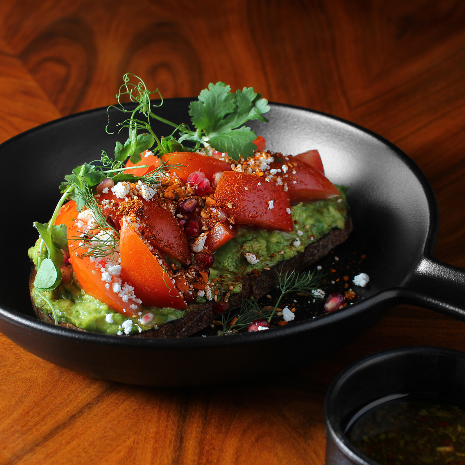 Avocado Elote & Crab Toast