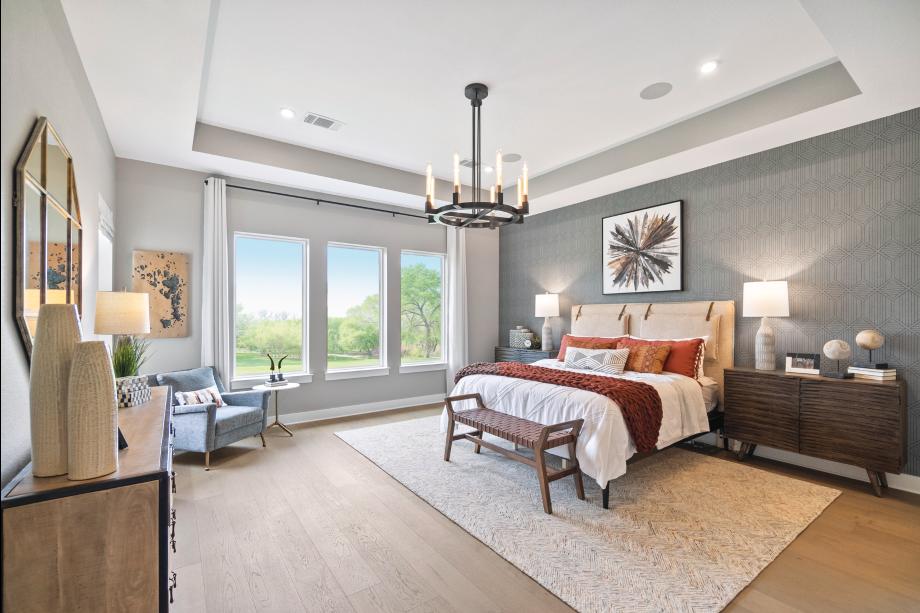 Spacious primary suites offer a tranquil retreat