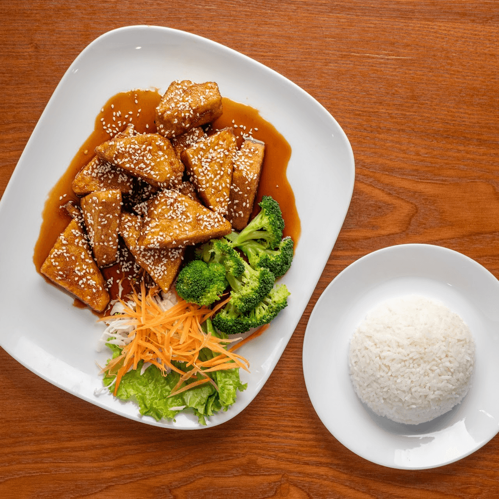 (L) Sesame Tofu