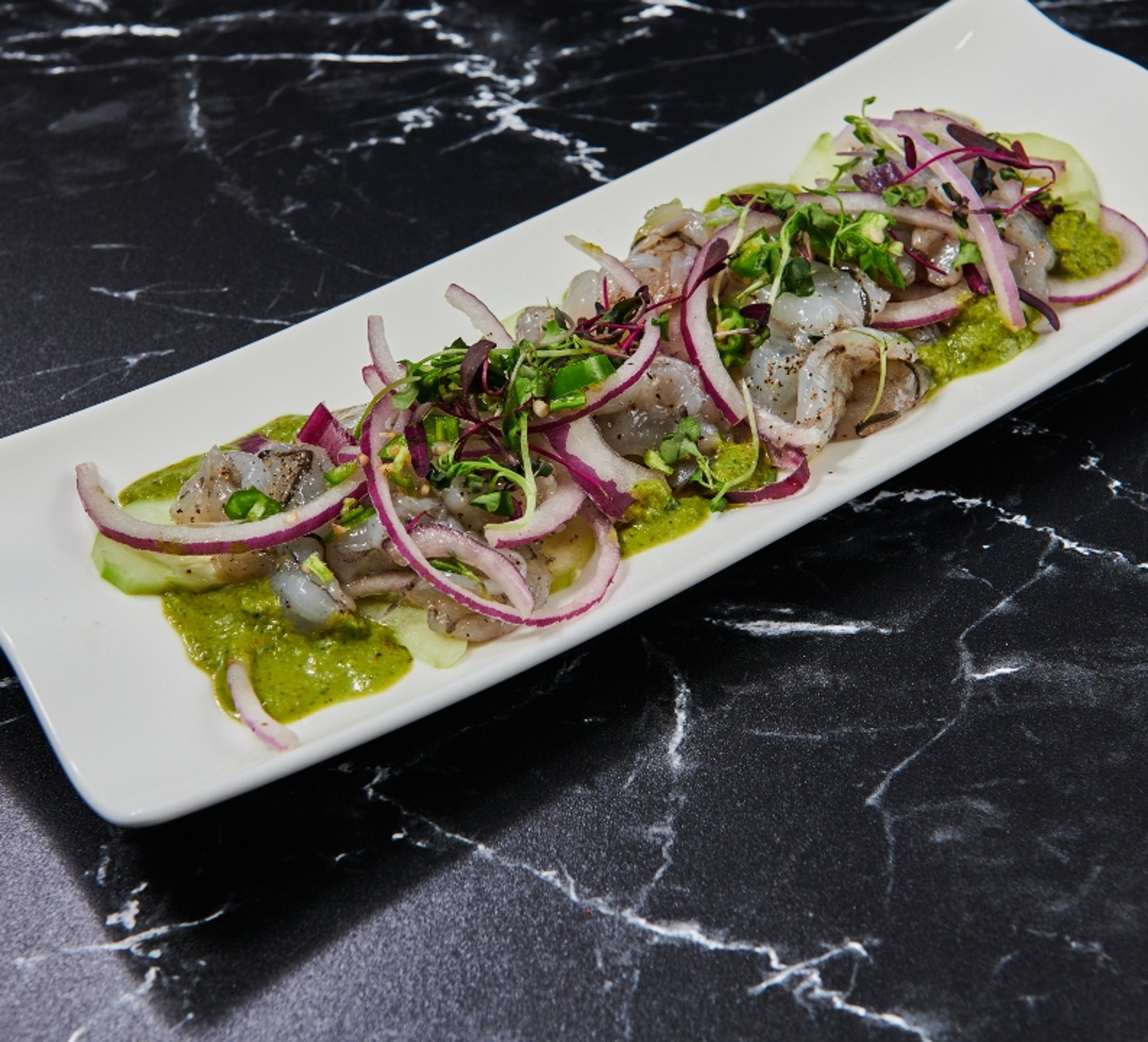 Tostada Aguachile Verde