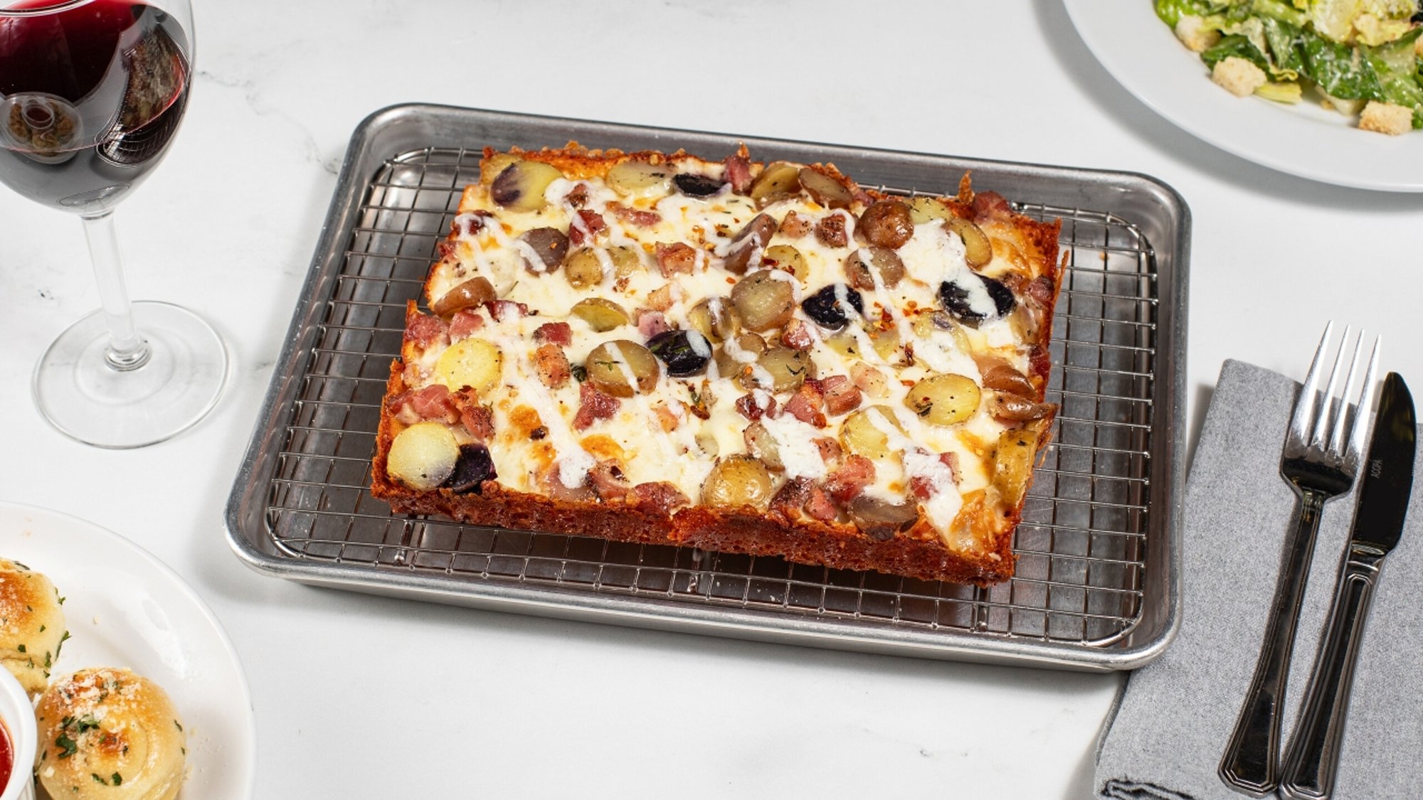 ROASTED POTATO & BACON PIZZA