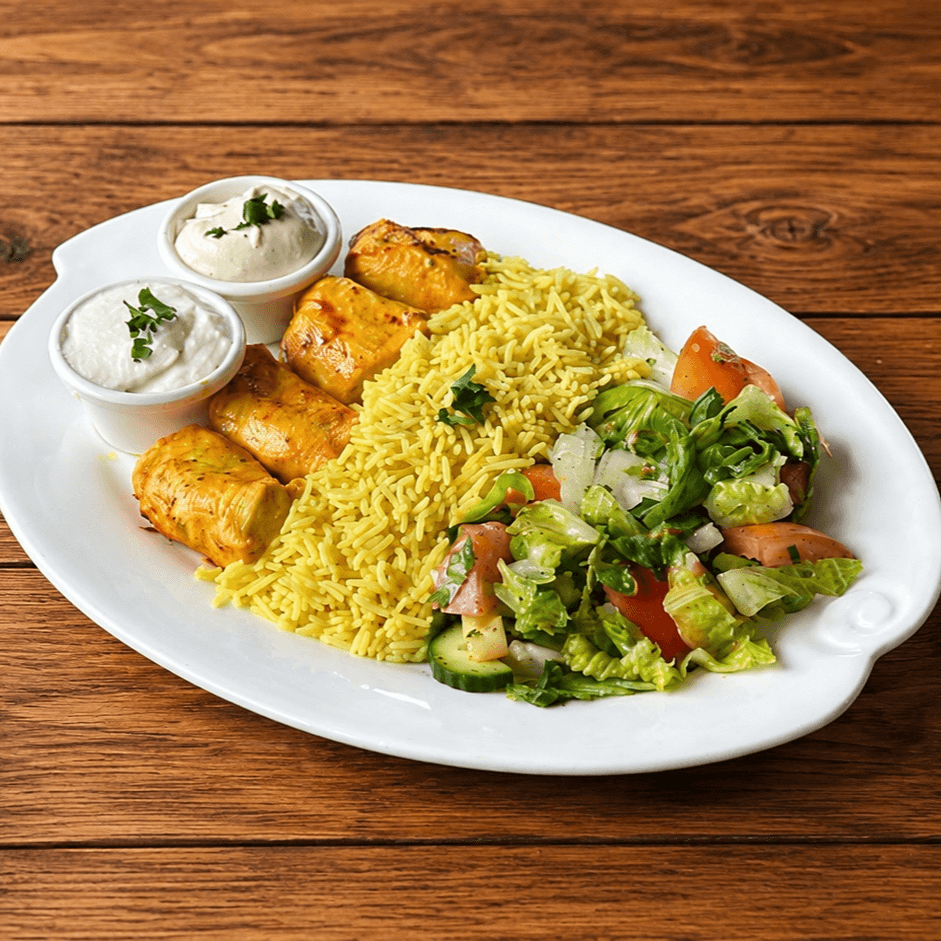Chicken kebob lunch special