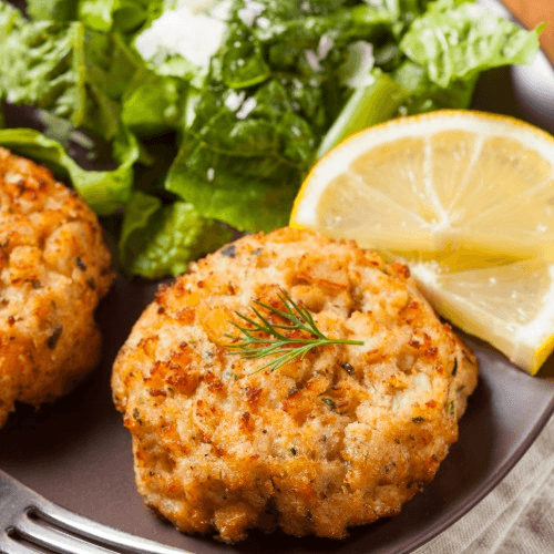 Crab Cakes Pontchartrain