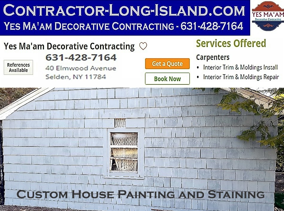 Custom House Painting and Staining | 631-428-7164 | Contractor Long Island