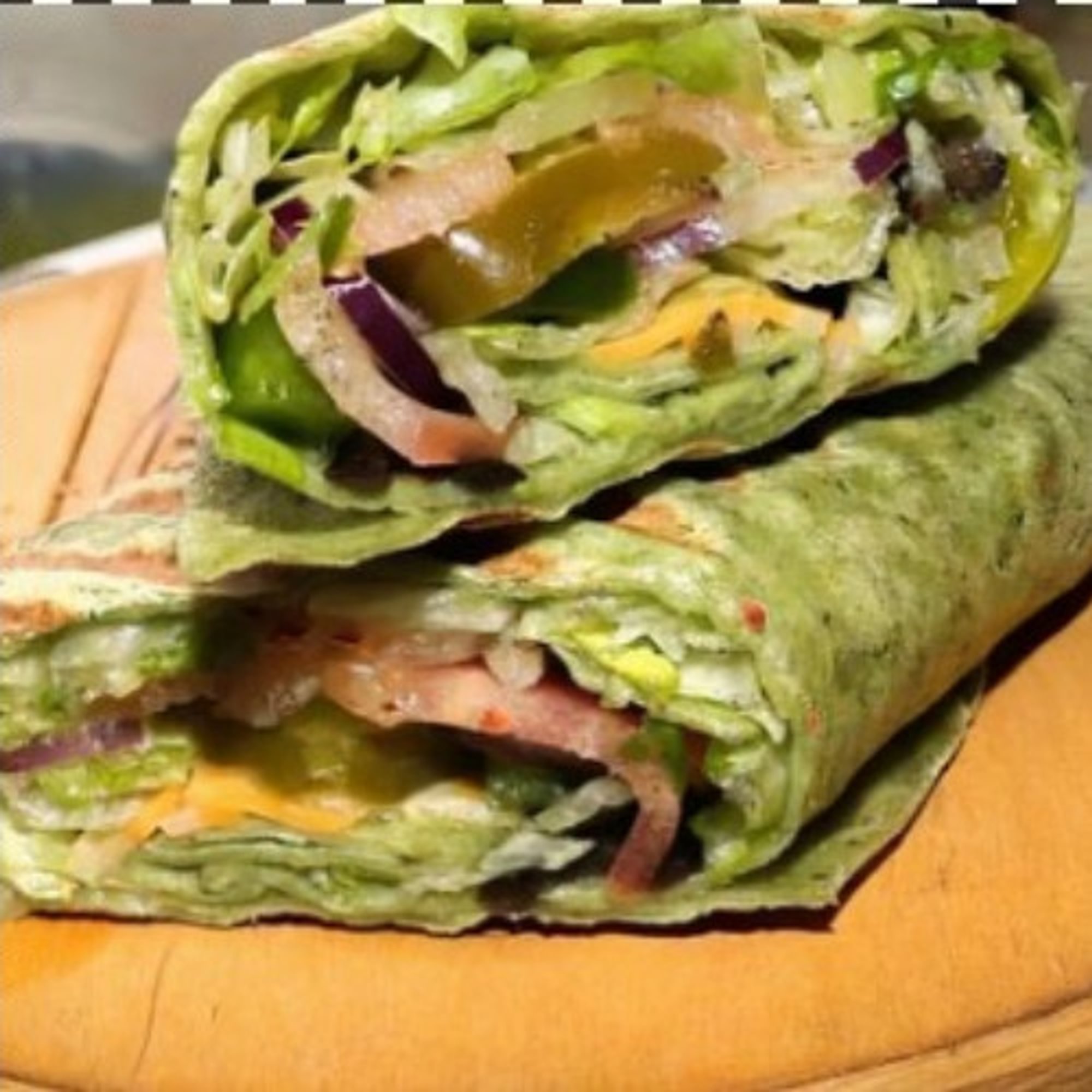 3 Pepper Veggie Wrap