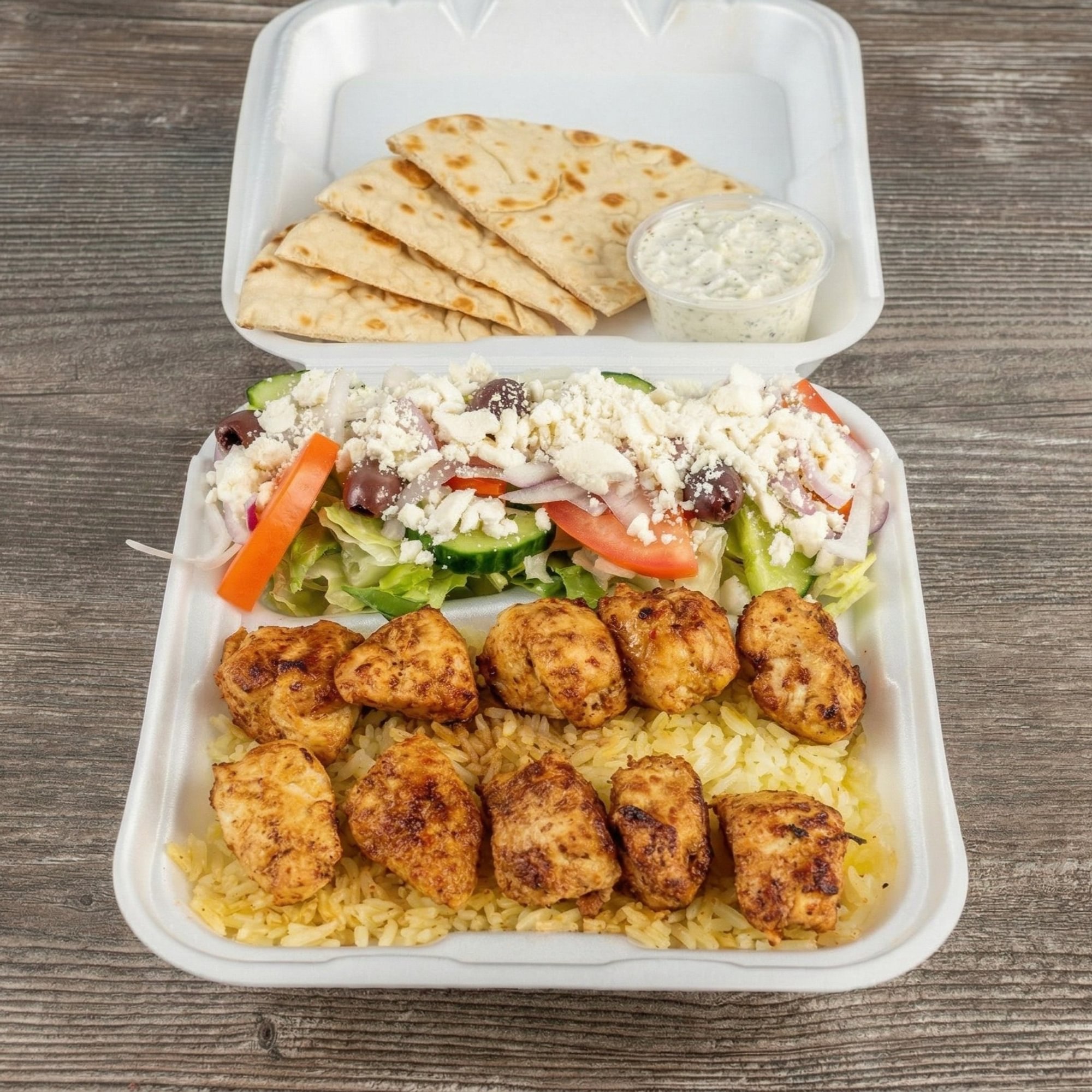 Chicken Souvlaki Plate