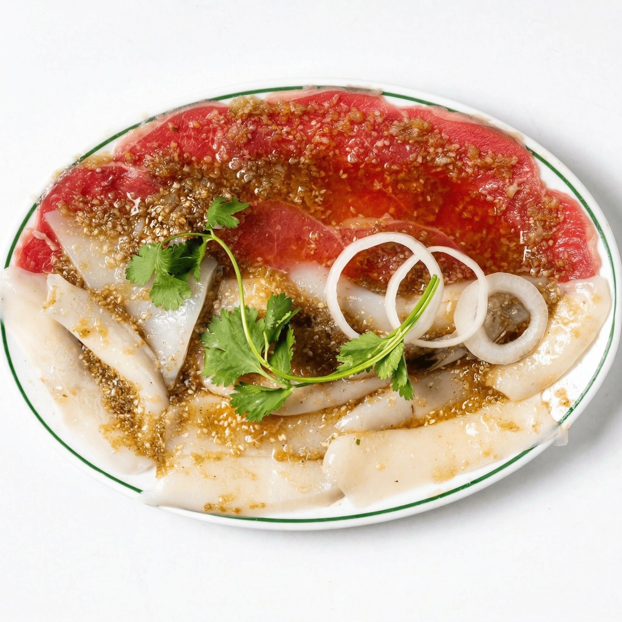 Squid & Beef/Mực & Bò Nướng Vì