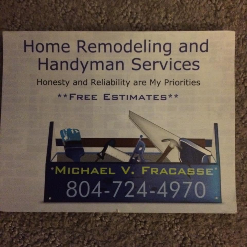 Michael V Fracasse Home Remodeling and Handyman Services Logo