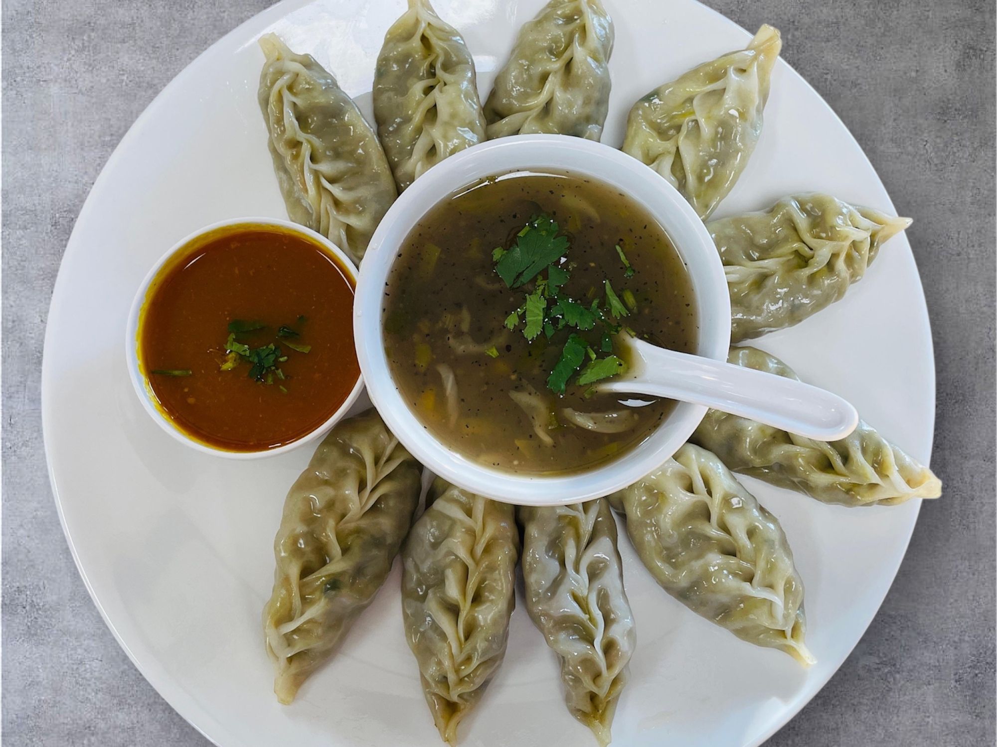 Himalayan Steamed Veg/Vegan Mo: Mo:
