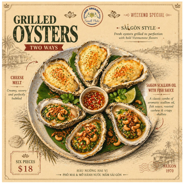 Grill Oysters Dou