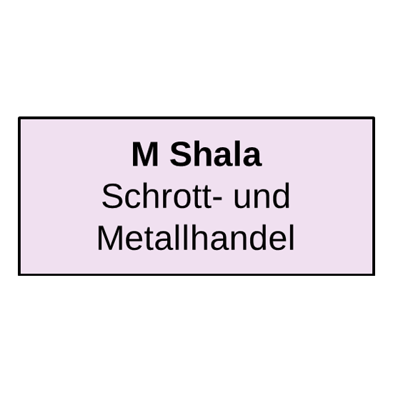 Logo von M Shala Schrott- und Metallhandel