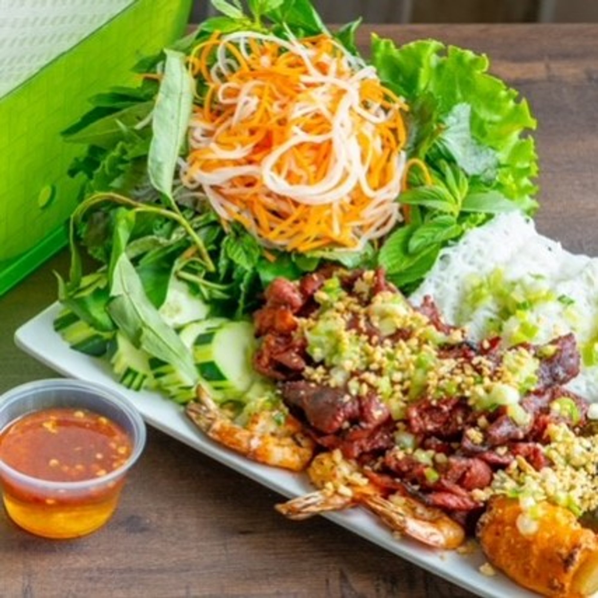 Ws5. Tea break Rice Paper Wraps Grilled Shrimp,