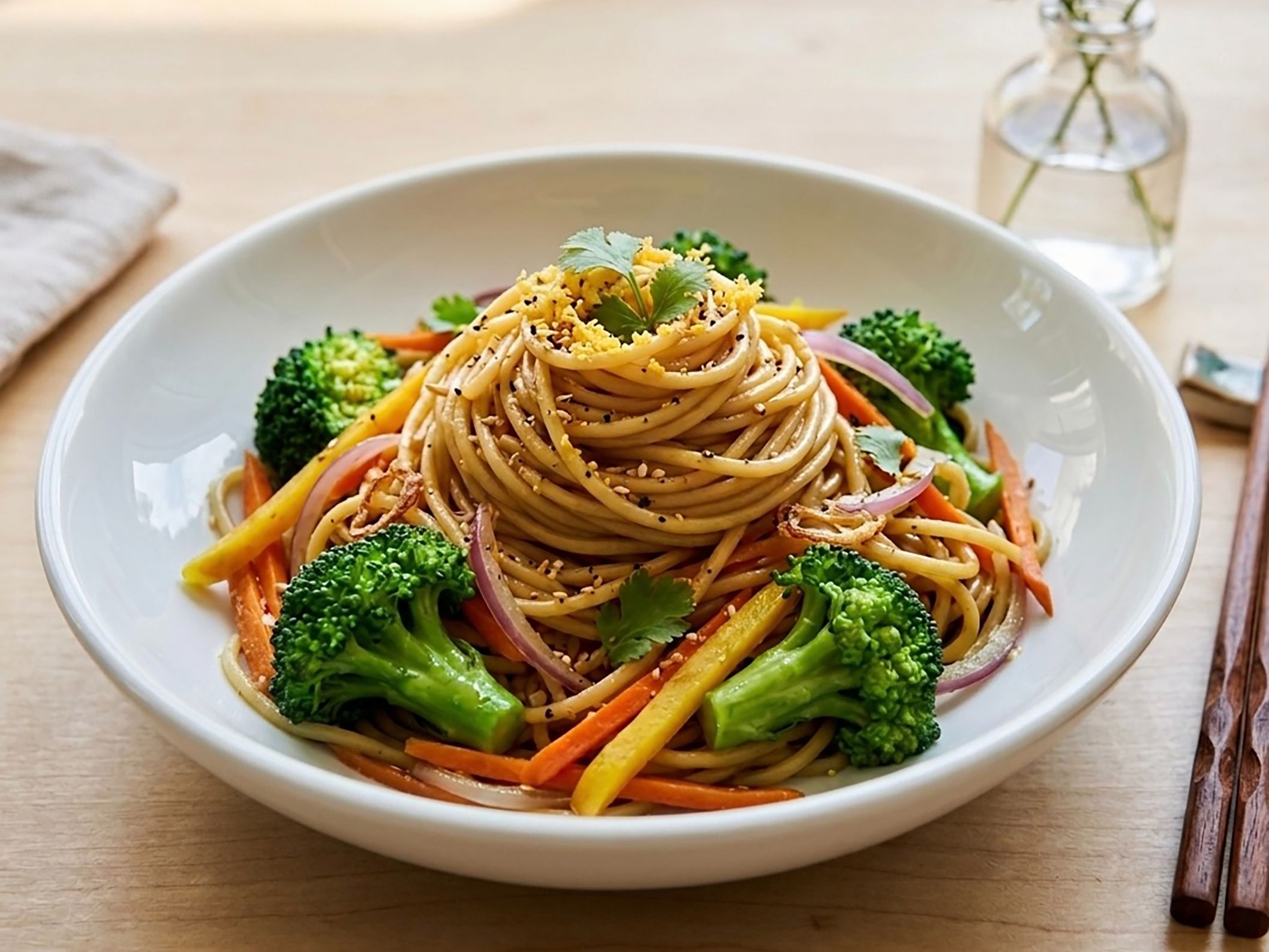 L6. Vegetable Lo-Mein Stir-Fry