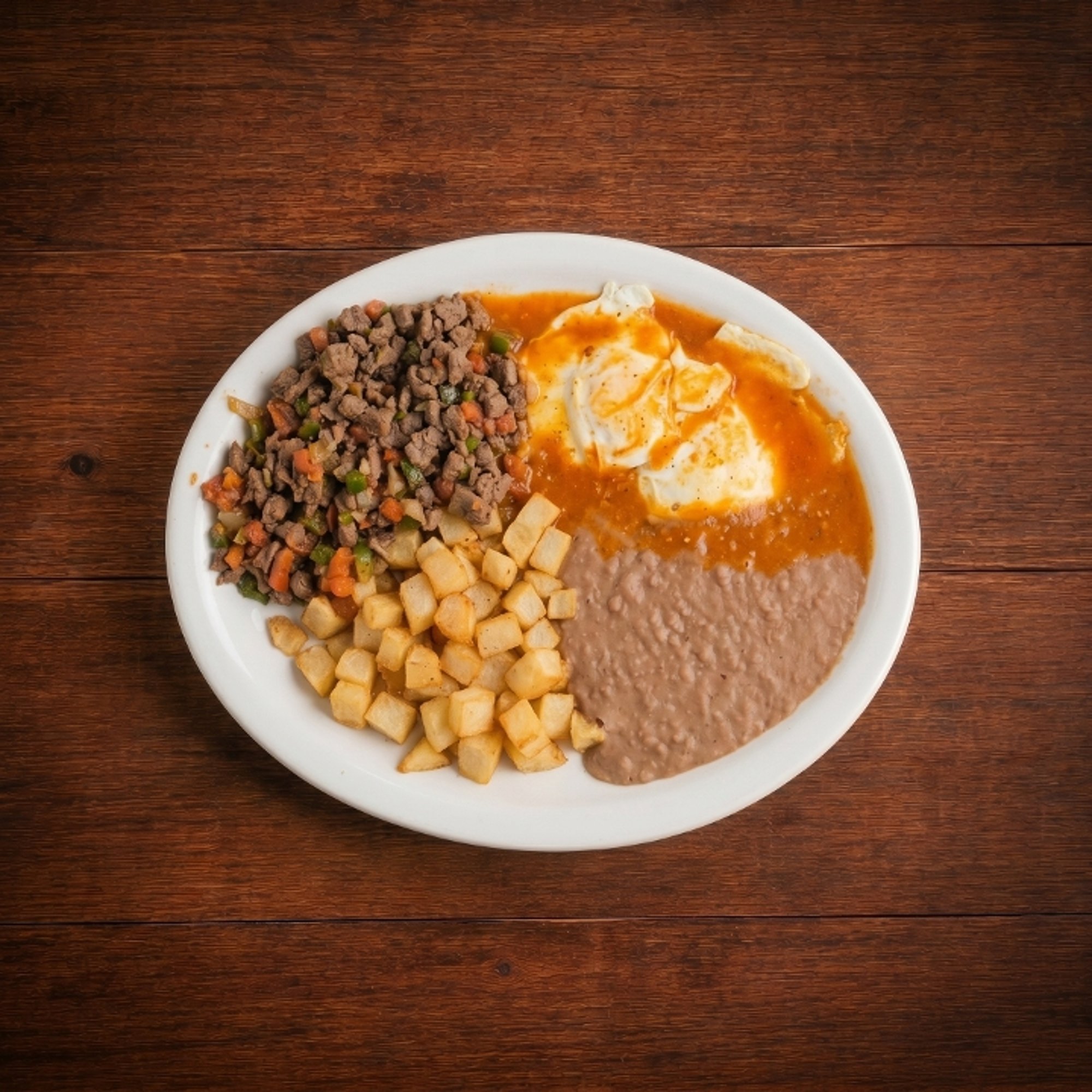 Huevos Rancheros Carne Mexicana