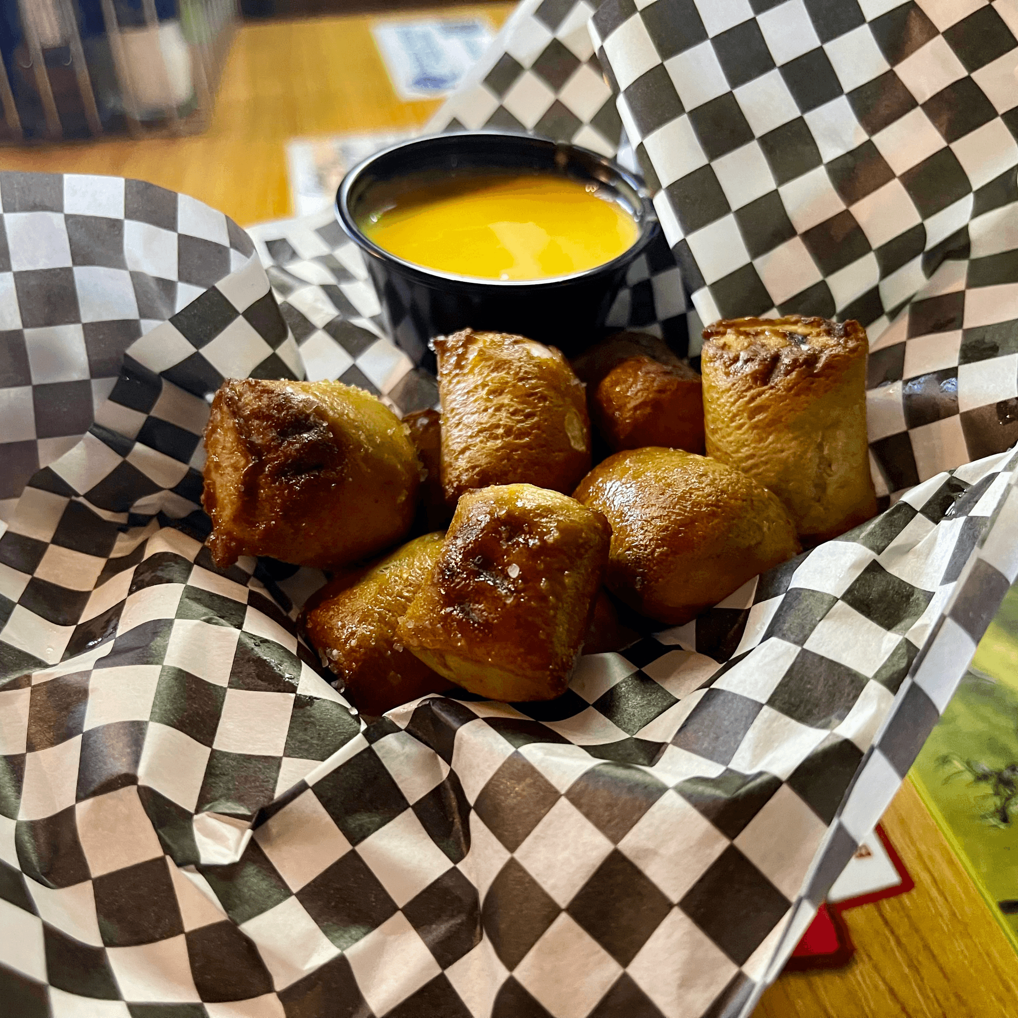 Pretzel Bites & Cheddar Cheese Sauce
