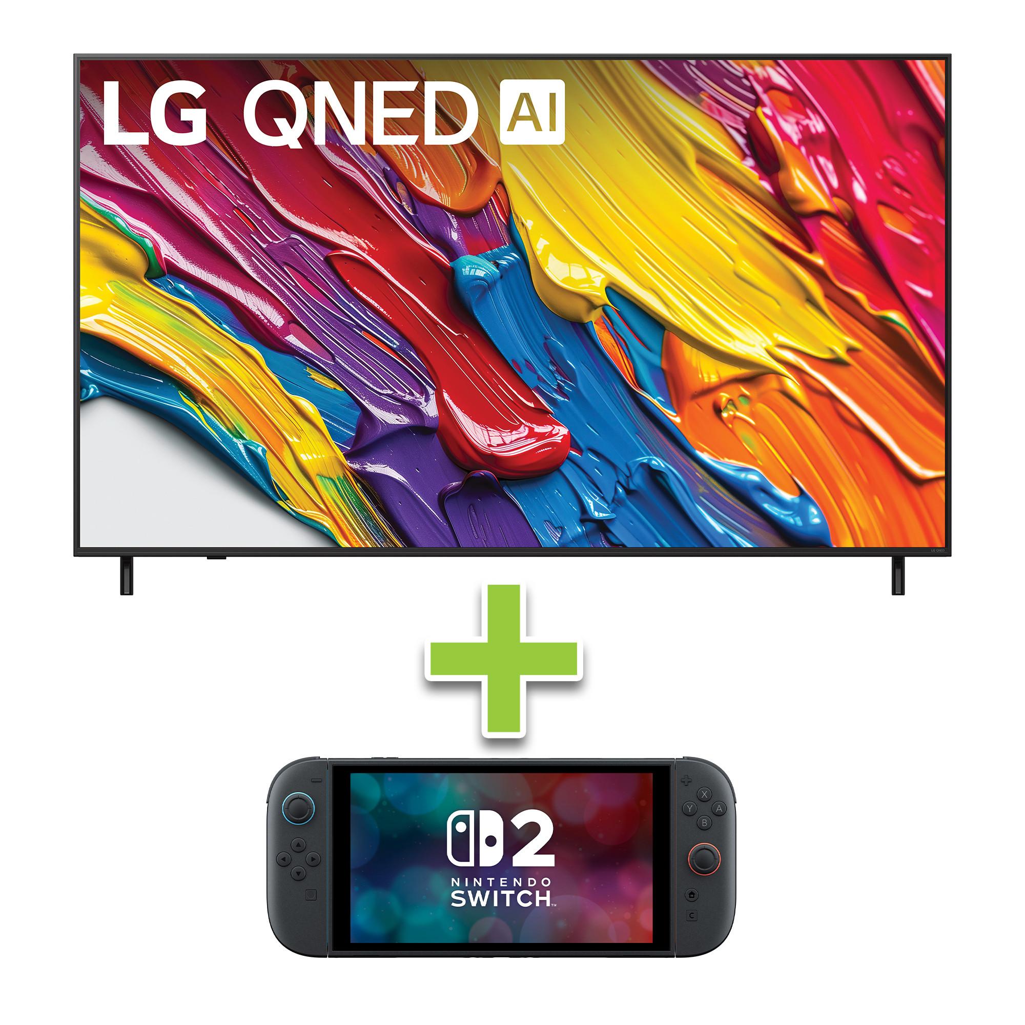 LG 75" 4K QNED Smart TV w/ webOS 25 & Nintendo Switch 2 256GB Console 
