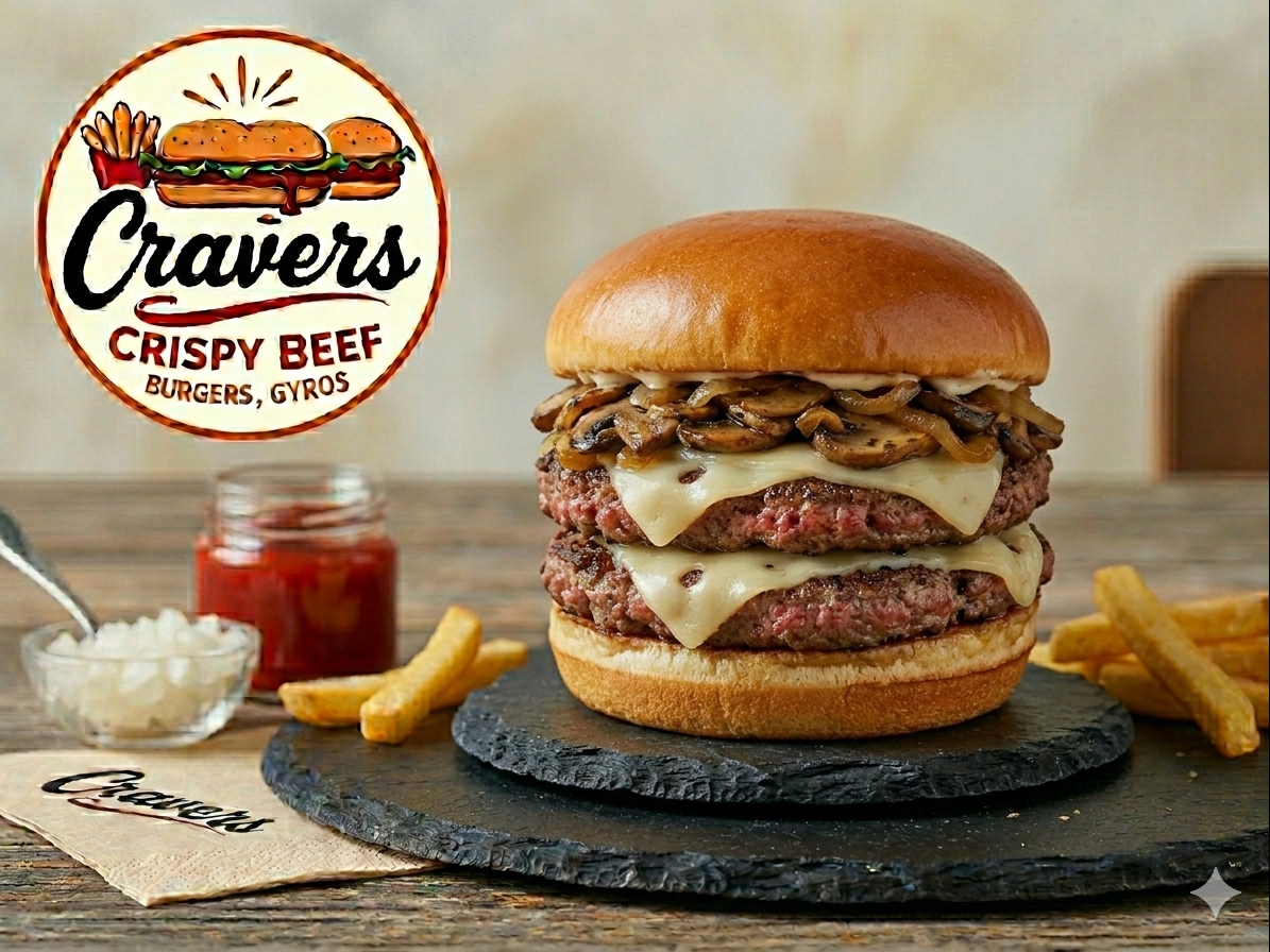 Mushroom Swiss Double Patty