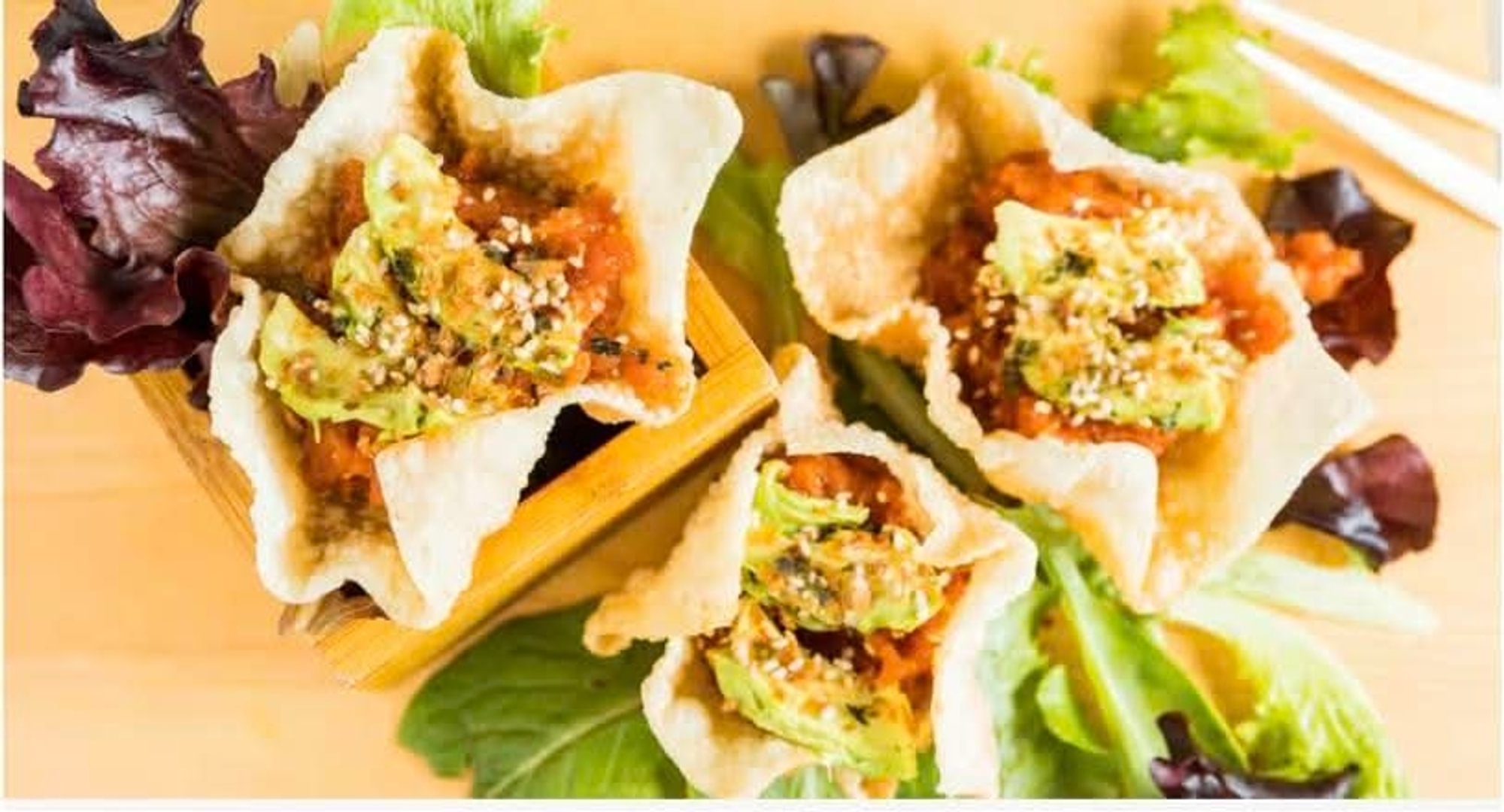 Spicy Albacore Tartare Tacos (3 Pcs)