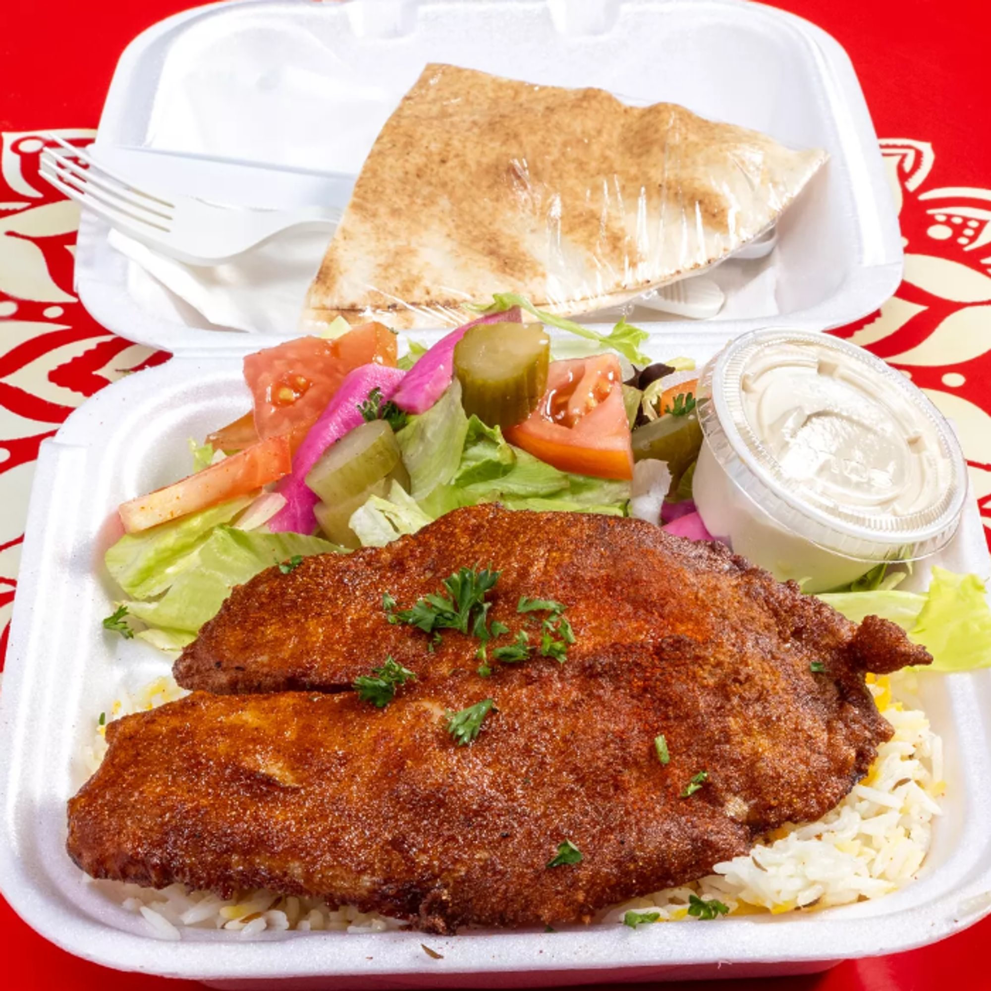 Fried Tilapia Plate