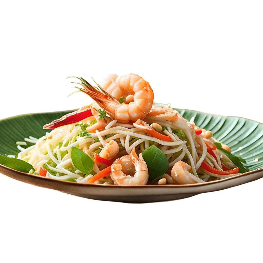 Gf - som tum with shrimp