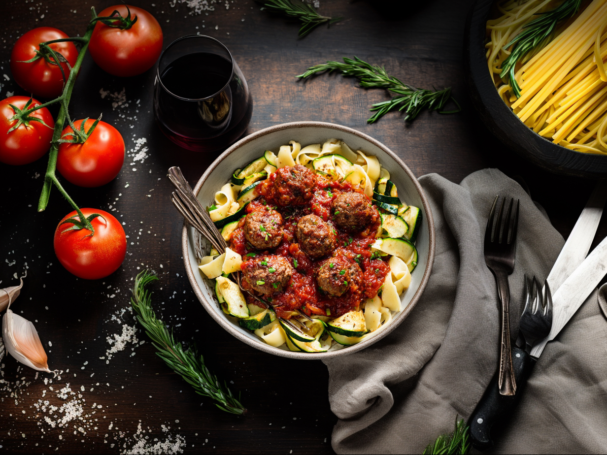 Fettuccine Meatball